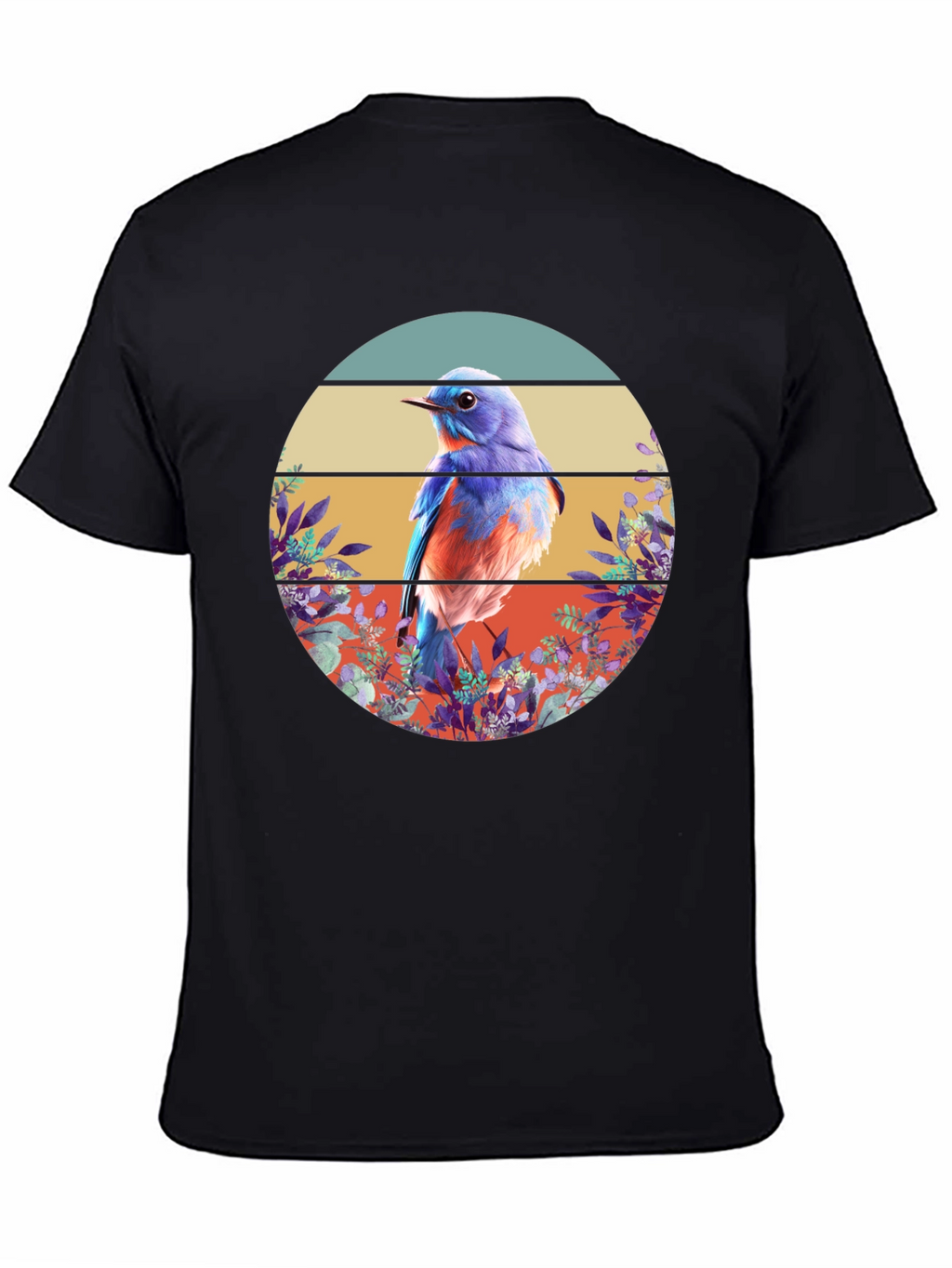Bluebird Graphic Tee - Nature Inspired Design