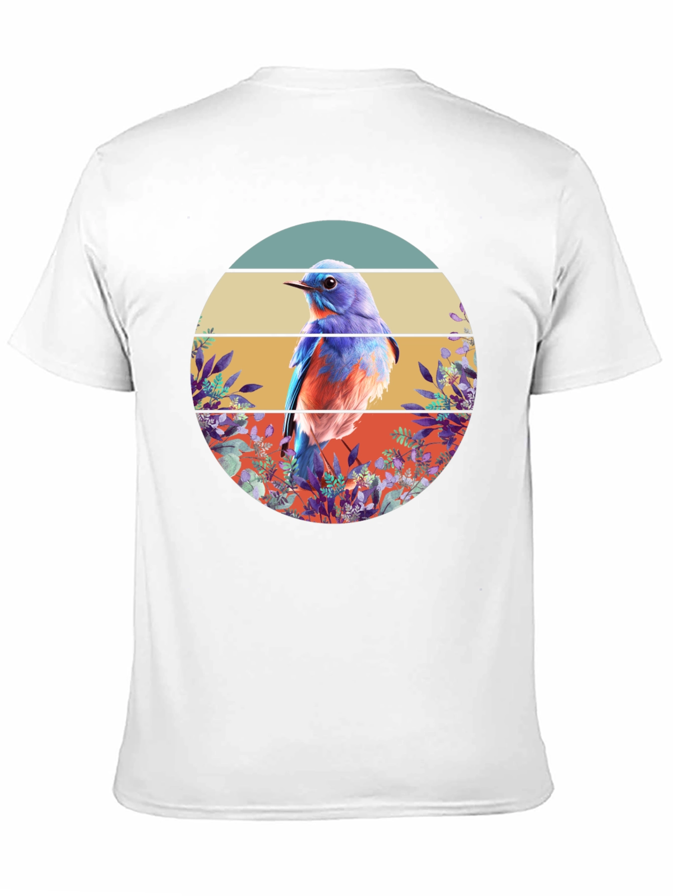Bluebird Graphic Tee - Nature Inspired Design
