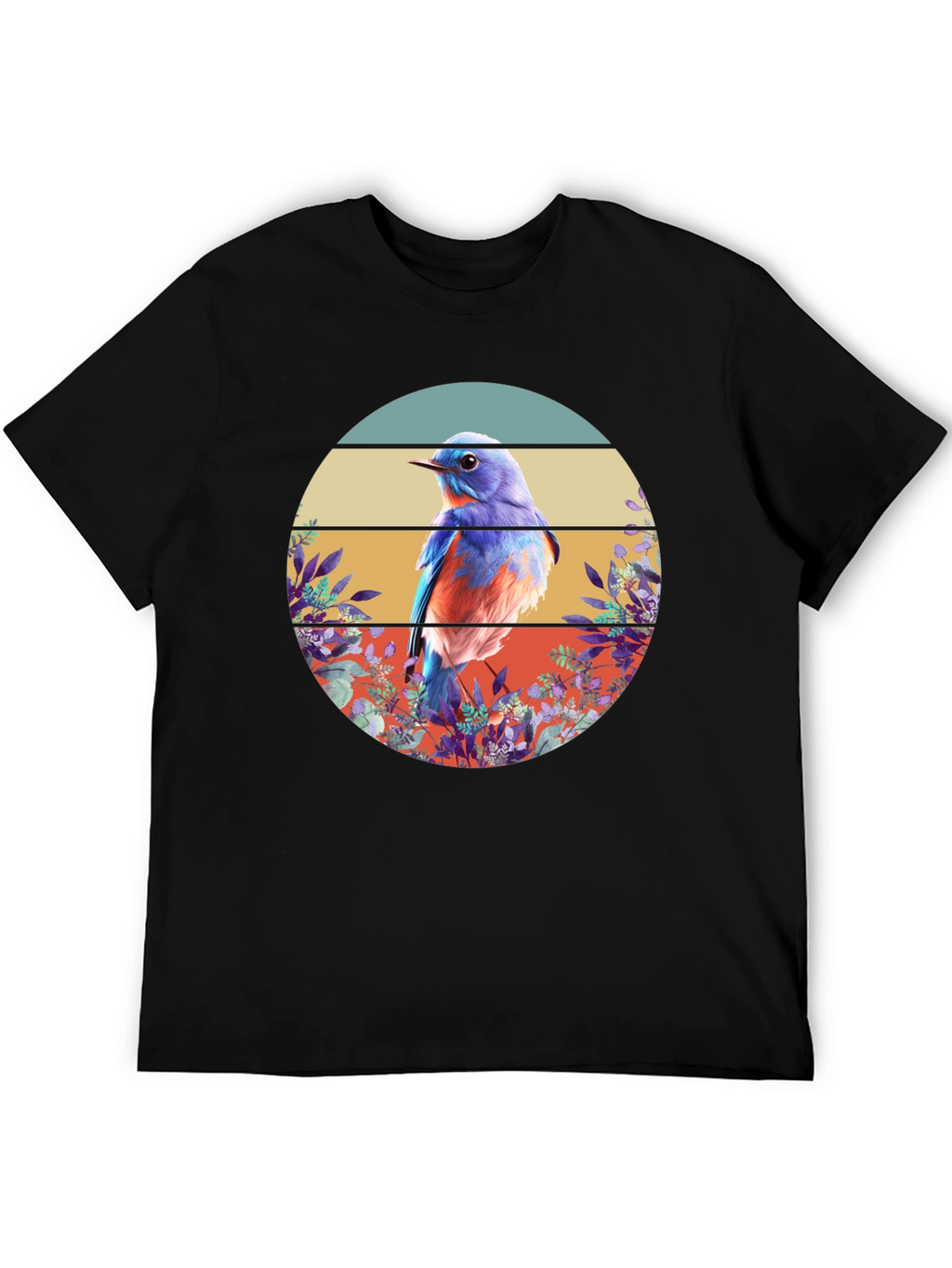 Bluebird Graphic Tee - Nature Inspired Design