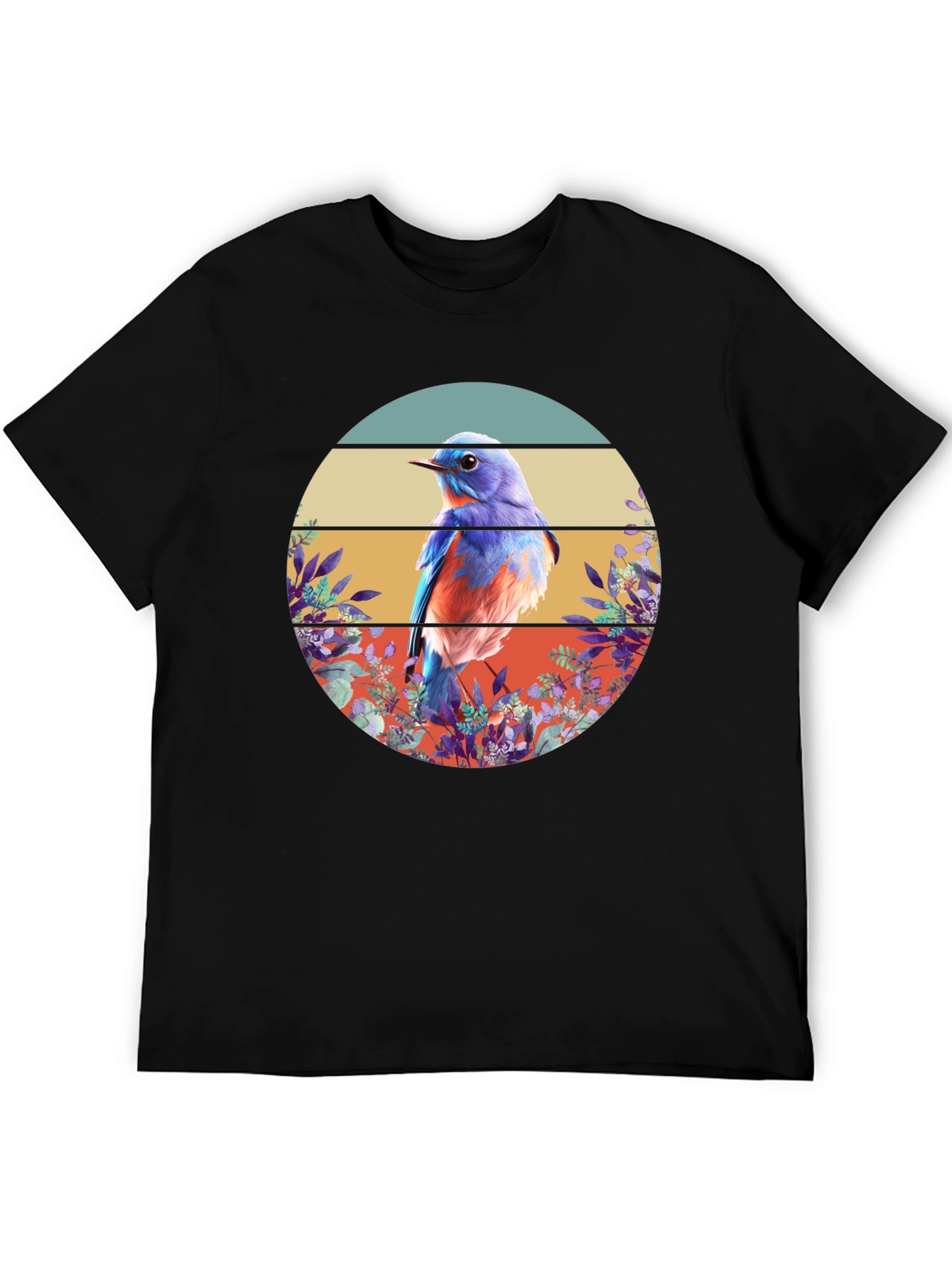 Bluebird Graphic Tee - Nature Inspired Design