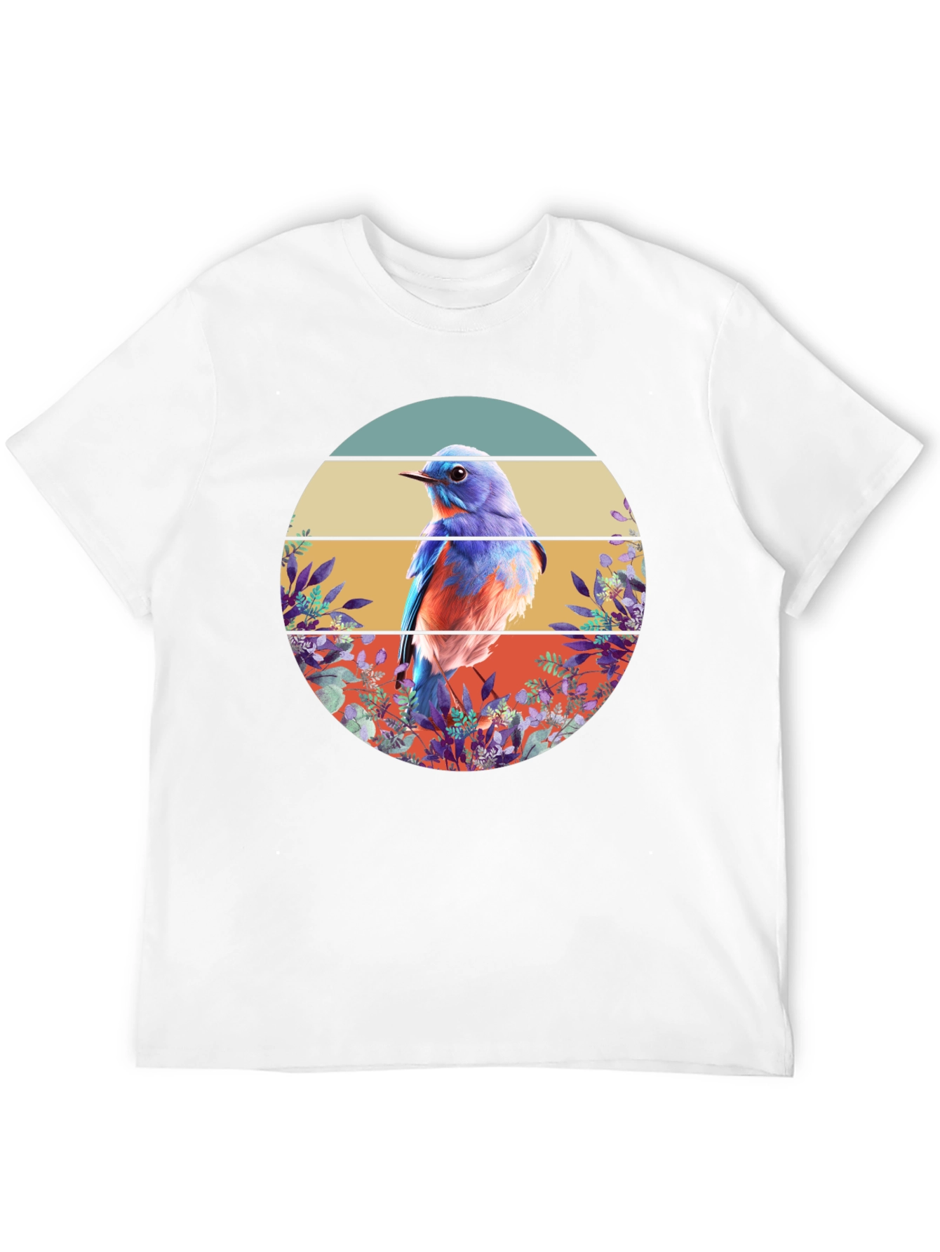 Bluebird Graphic Tee - Nature Inspired Design