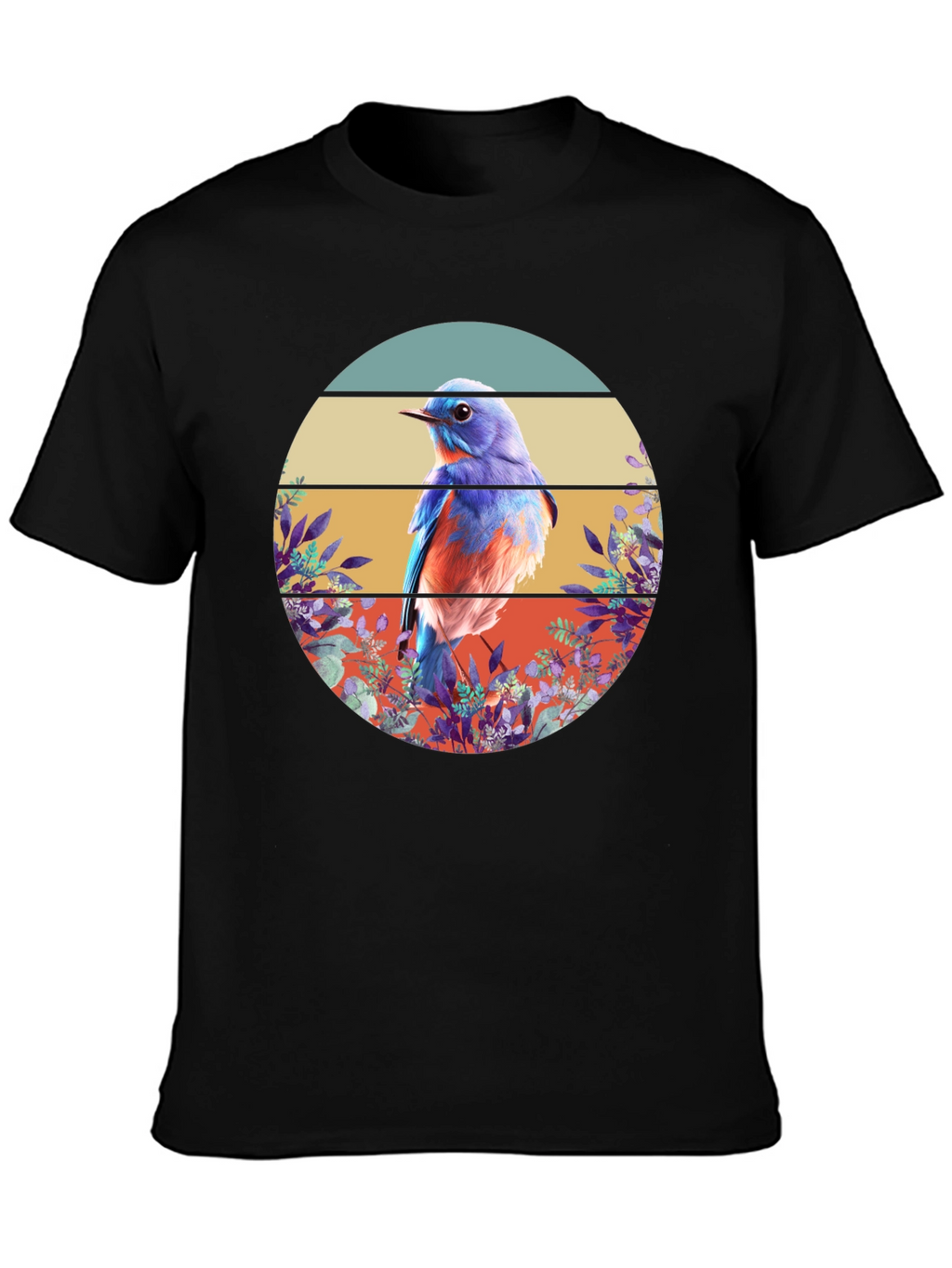 Bluebird Graphic Tee - Nature Inspired Design