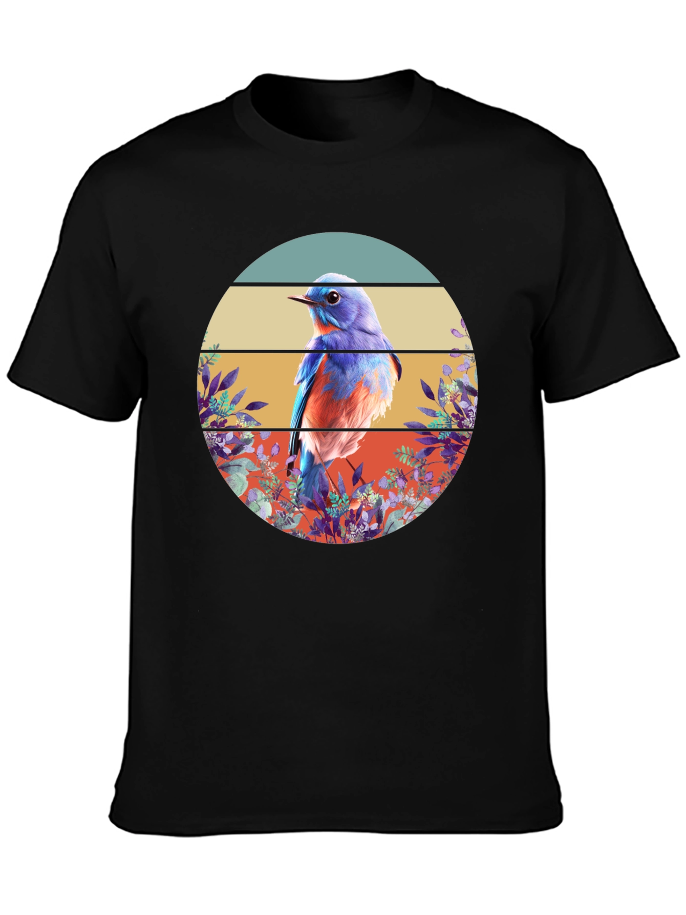 Bluebird Graphic Tee - Nature Inspired Design