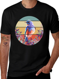Bluebird Graphic Tee - Nature Inspired Design