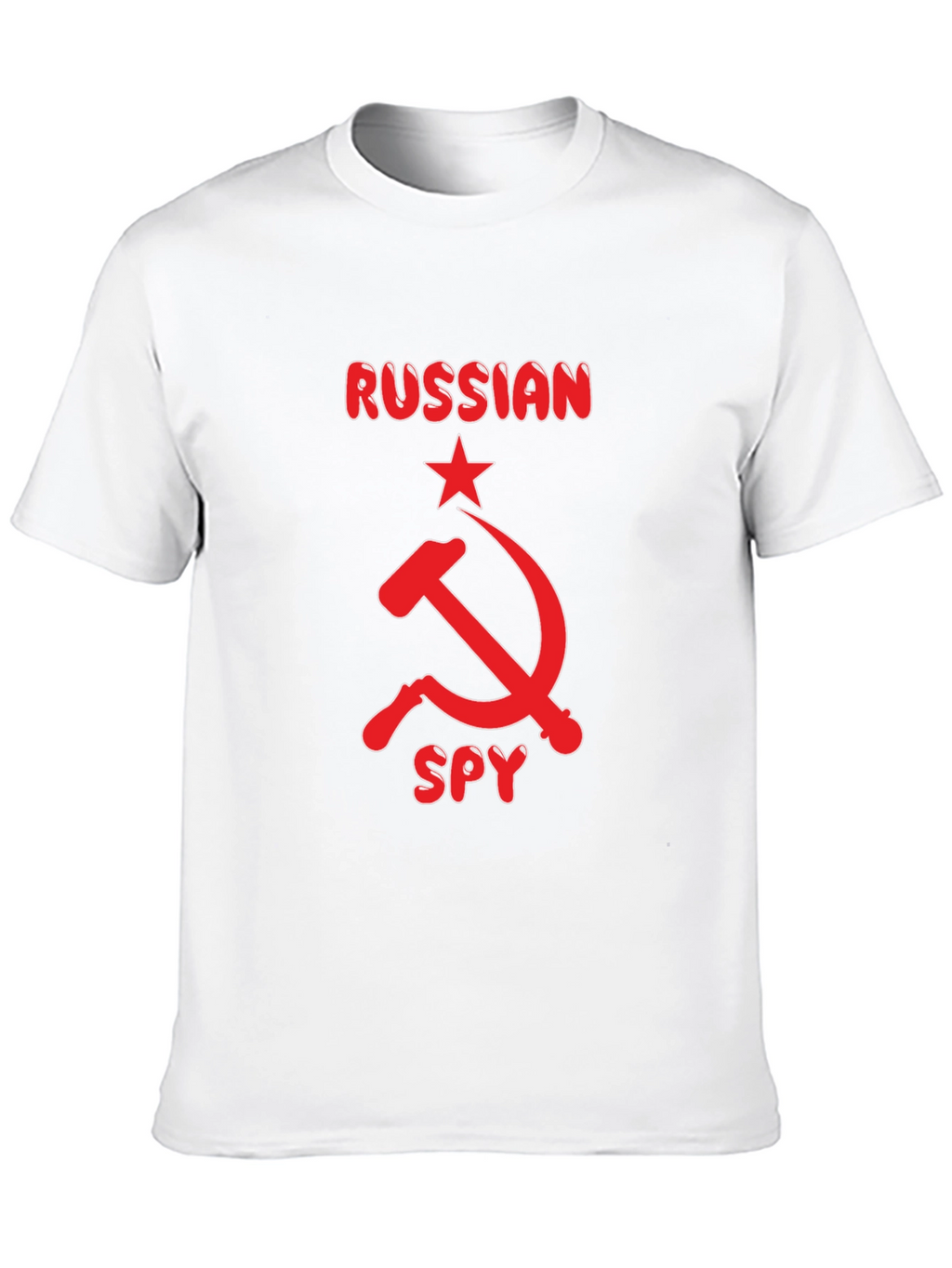 Russian Spy Graphic Tee - Black Cotton T-Shirt