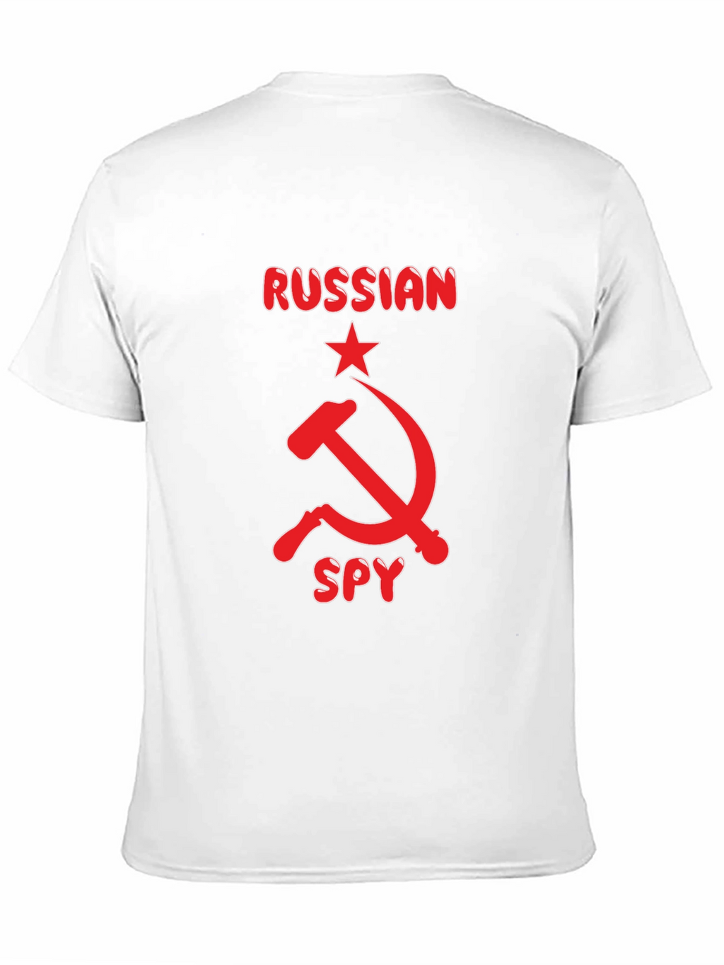 Russian Spy Graphic Tee - Black Cotton T-Shirt