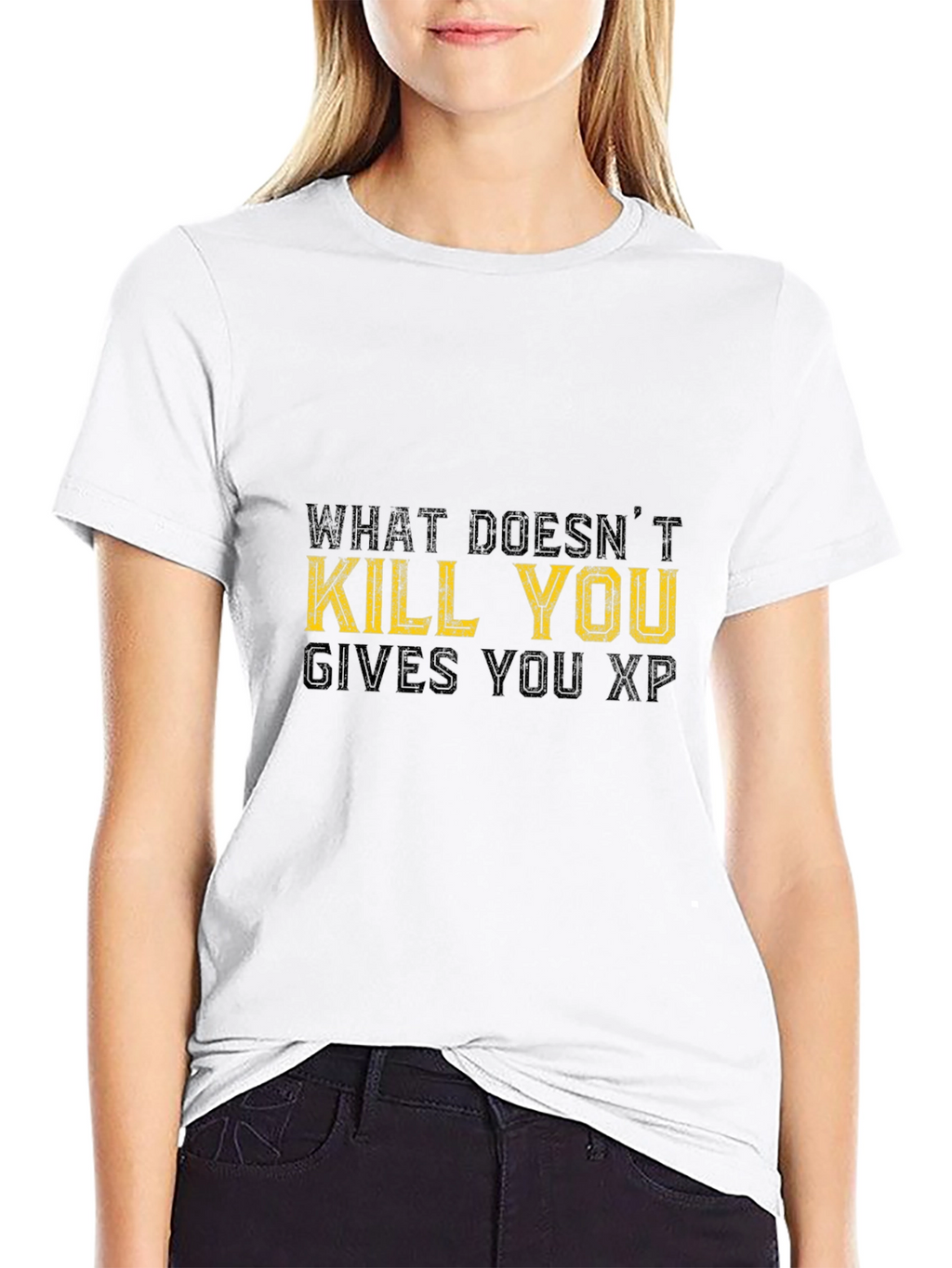 What Doesnt Kill You Gives You XP Black T-Shirt