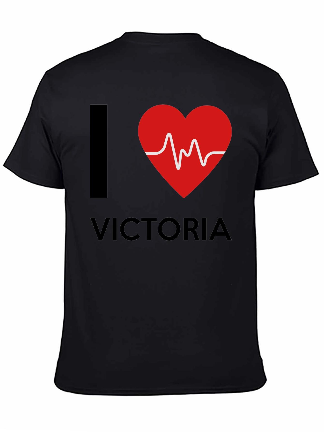 I Love Victoria T-Shirt - Black Novelty Tee