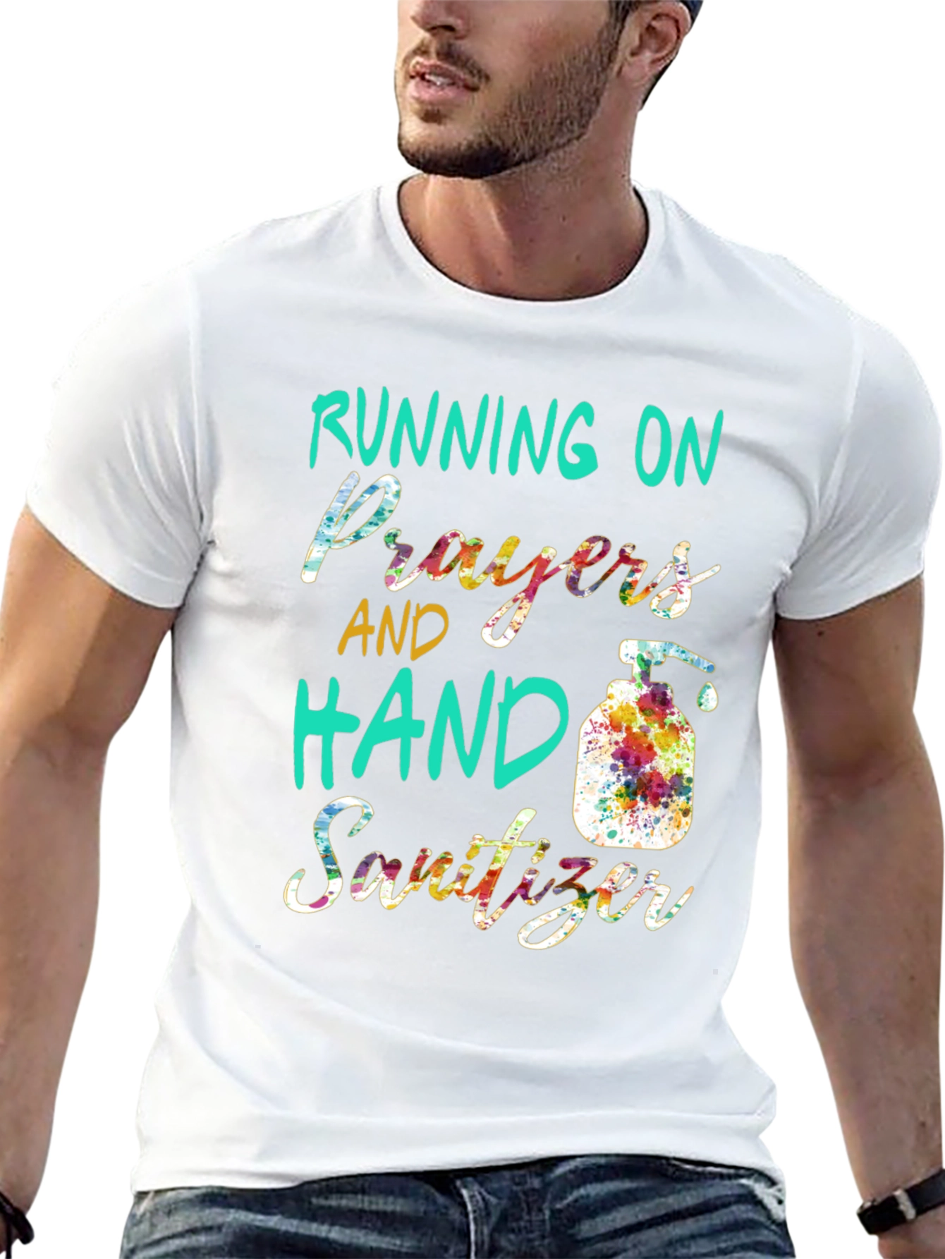 Running on Prayers and Hand Sanitizer T-Shirt