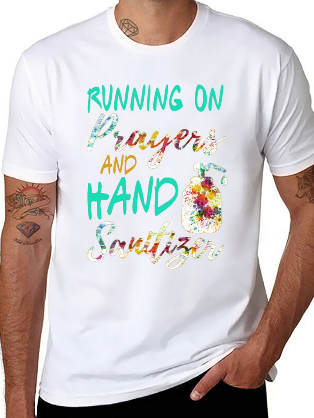 Running on Prayers and Hand Sanitizer T-Shirt
