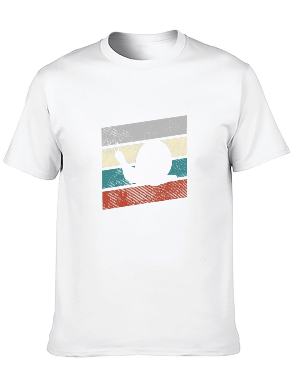Retro Snail Graphic Tee - Unique Novelty T-Shirt
