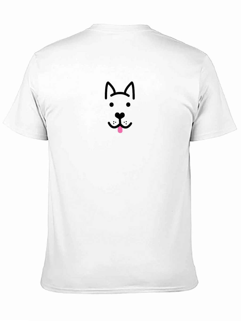 Dog Face Graphic Tee - Black