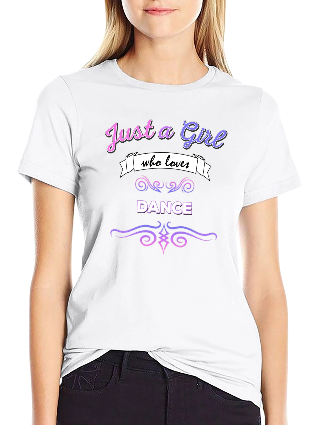 Dance Lover Graphic Tee - Just a Girl Who Loves Dance