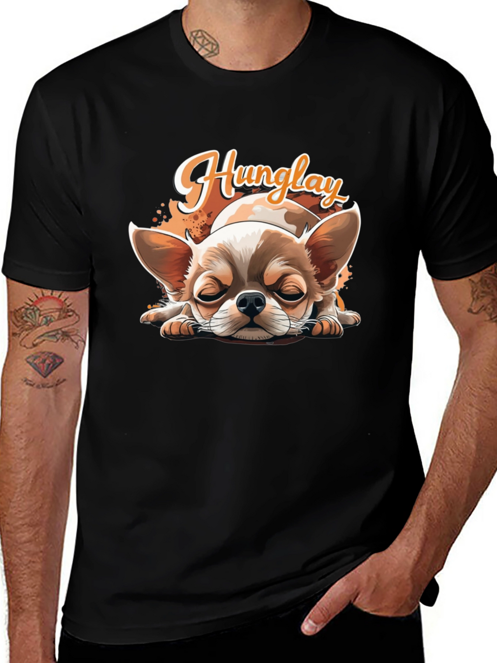 Hunglay Chihuahua T-Shirt - Cute Dog Design