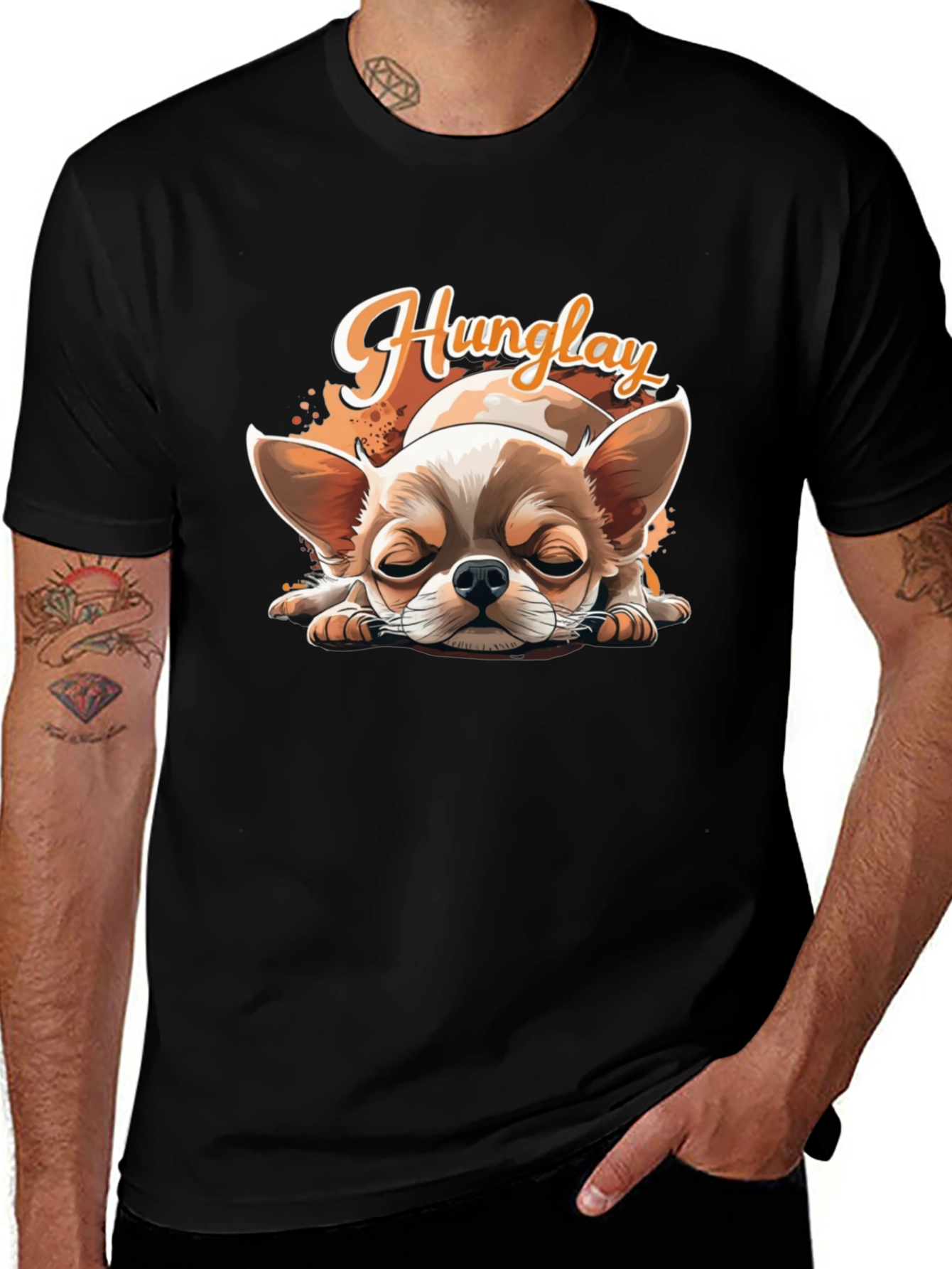Hunglay Chihuahua T-Shirt - Cute Dog Design