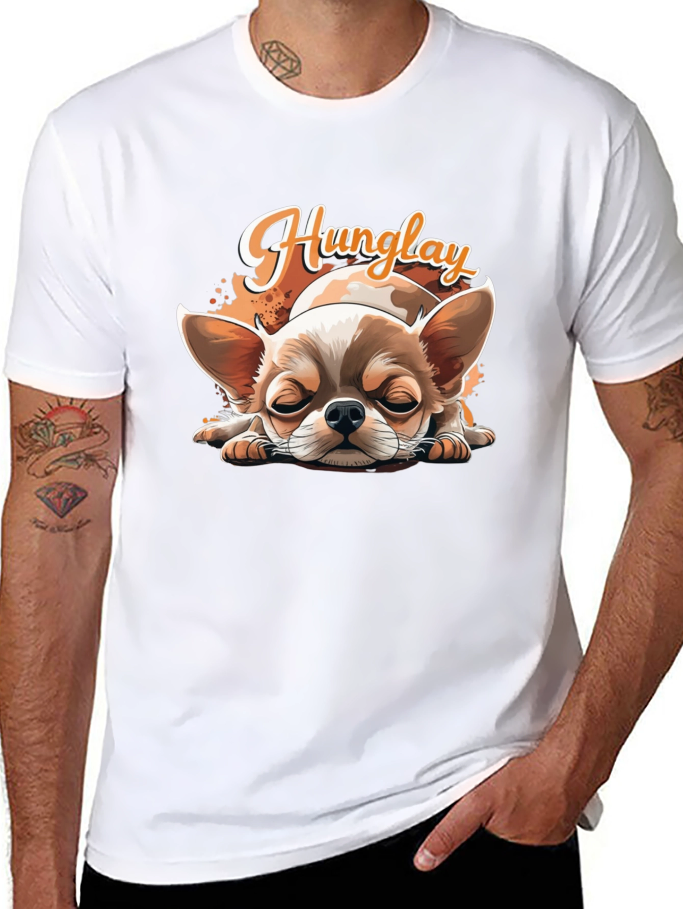 Hunglay Chihuahua T-Shirt - Cute Dog Design