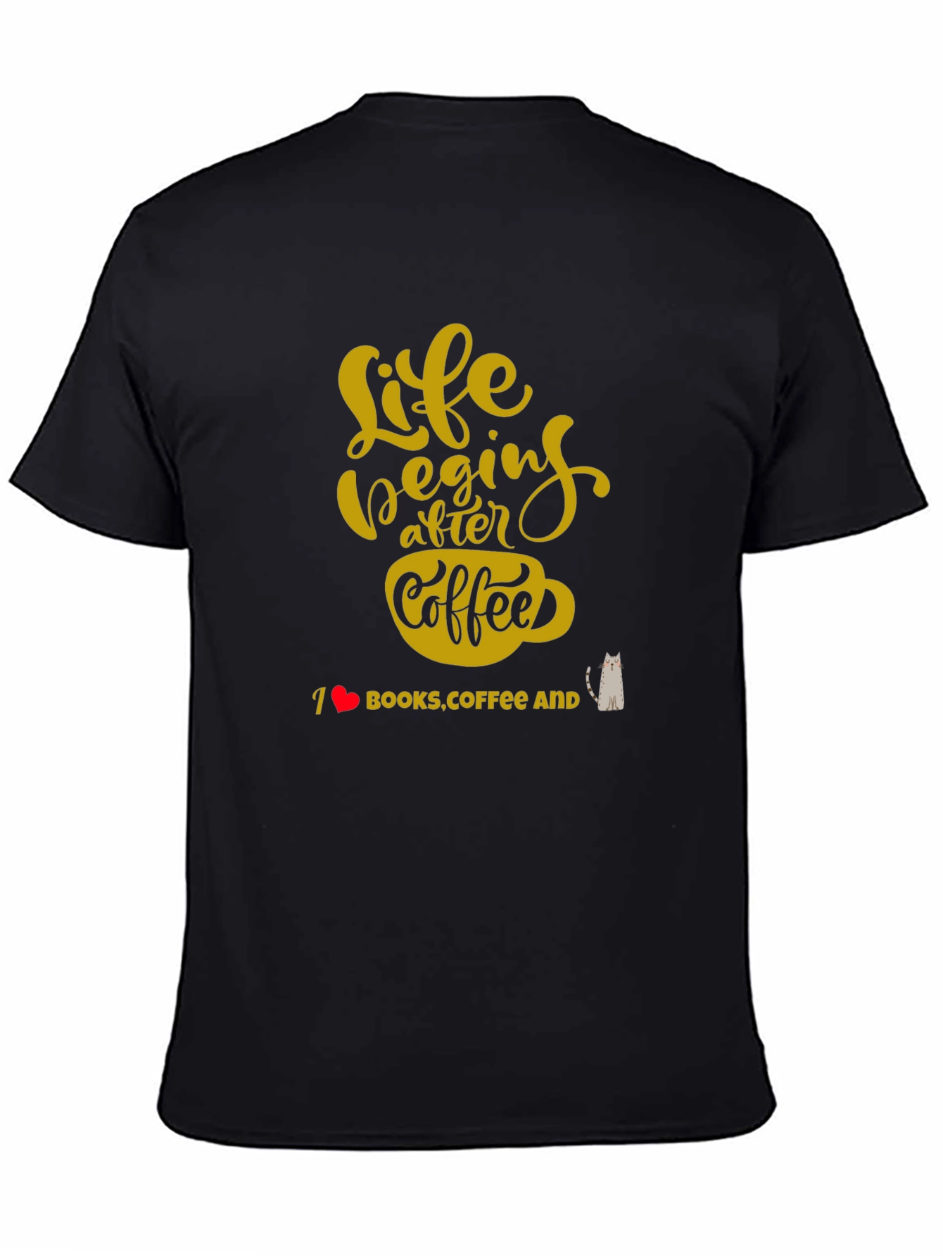 Life Begins After Coffee Graphic T-Shirt