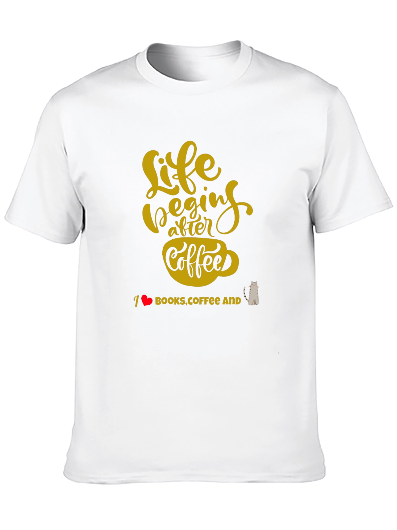 Life Begins After Coffee Graphic T-Shirt