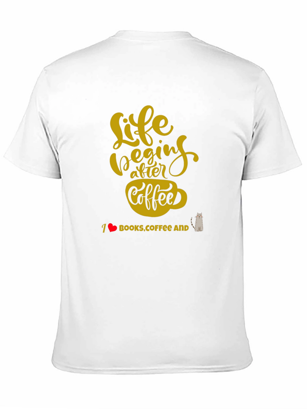 Life Begins After Coffee Graphic T-Shirt