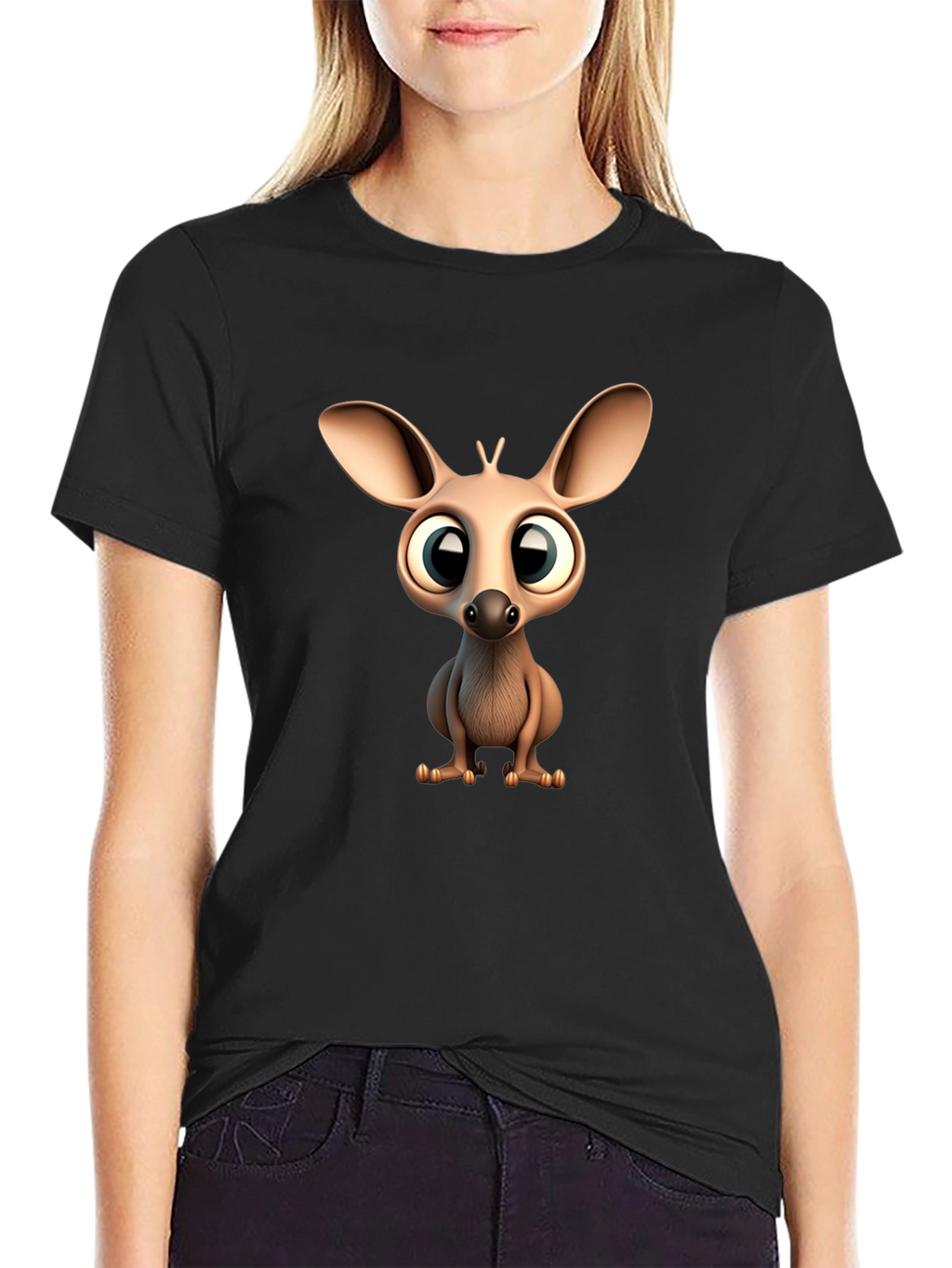 Cute Cartoon Jerboa Graphic T-Shirt