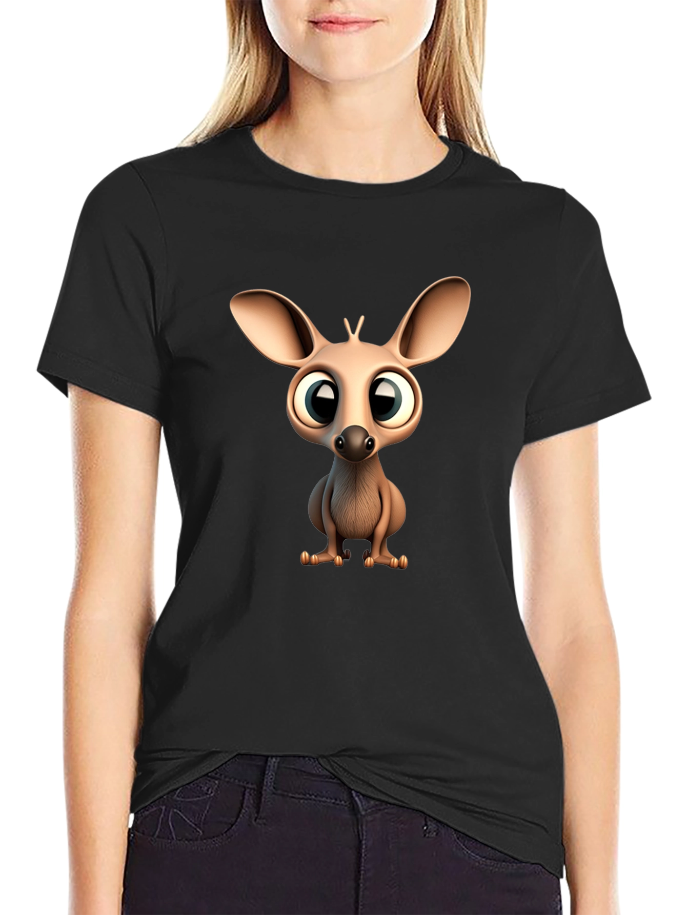 Cute Cartoon Jerboa Graphic T-Shirt