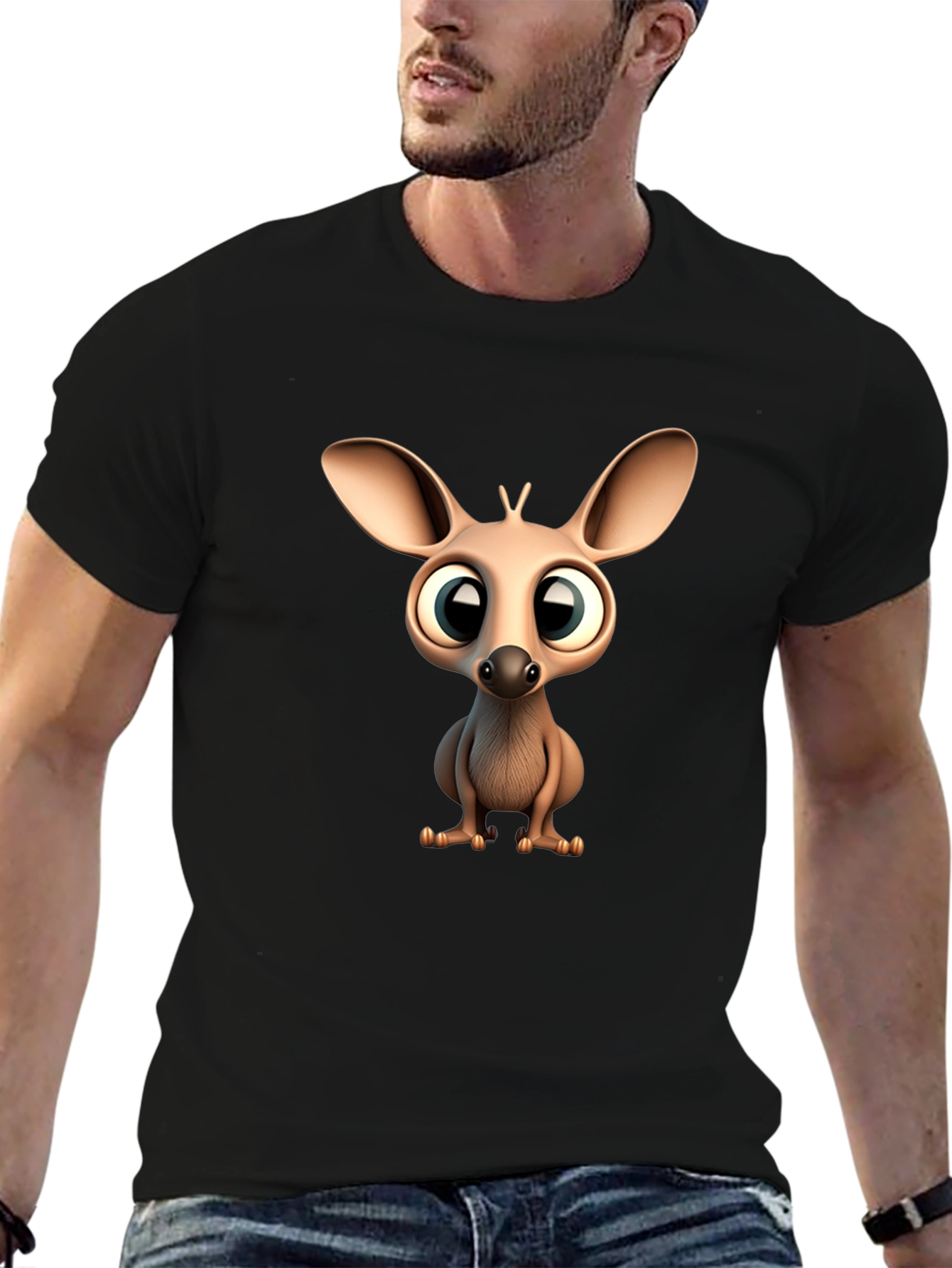 Cute Cartoon Jerboa Graphic T-Shirt