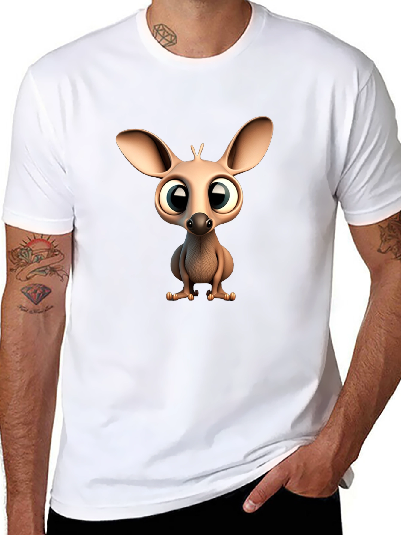 Cute Cartoon Jerboa Graphic T-Shirt