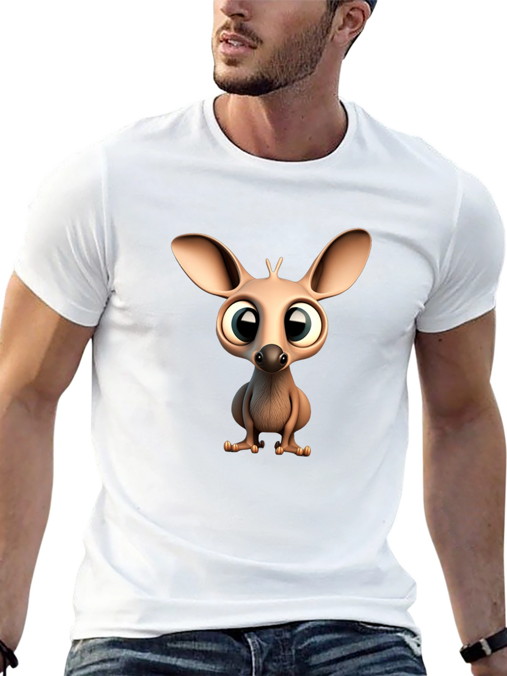 Cute Cartoon Jerboa Graphic T-Shirt
