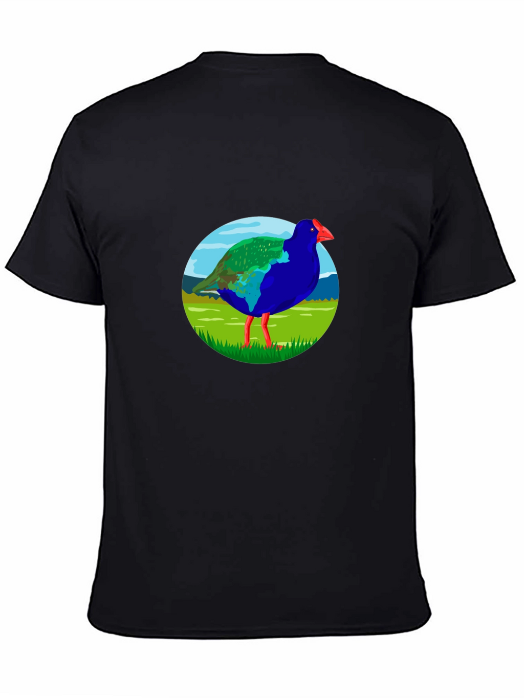 Takahē Bird Graphic Black T-Shirt