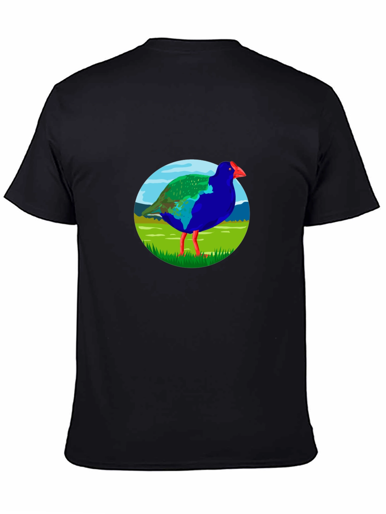 Takahē Bird Graphic Black T-Shirt