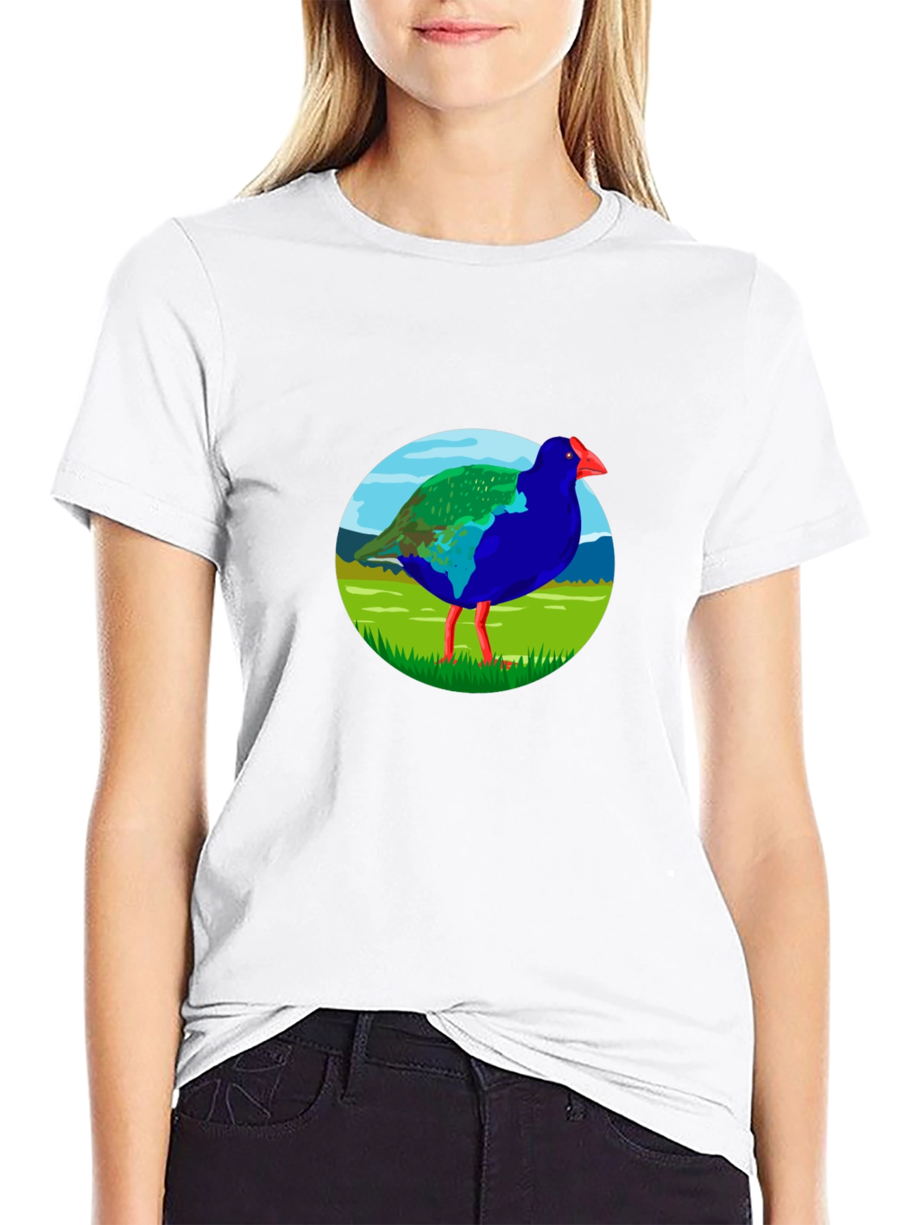 Takahē Bird Graphic Black T-Shirt