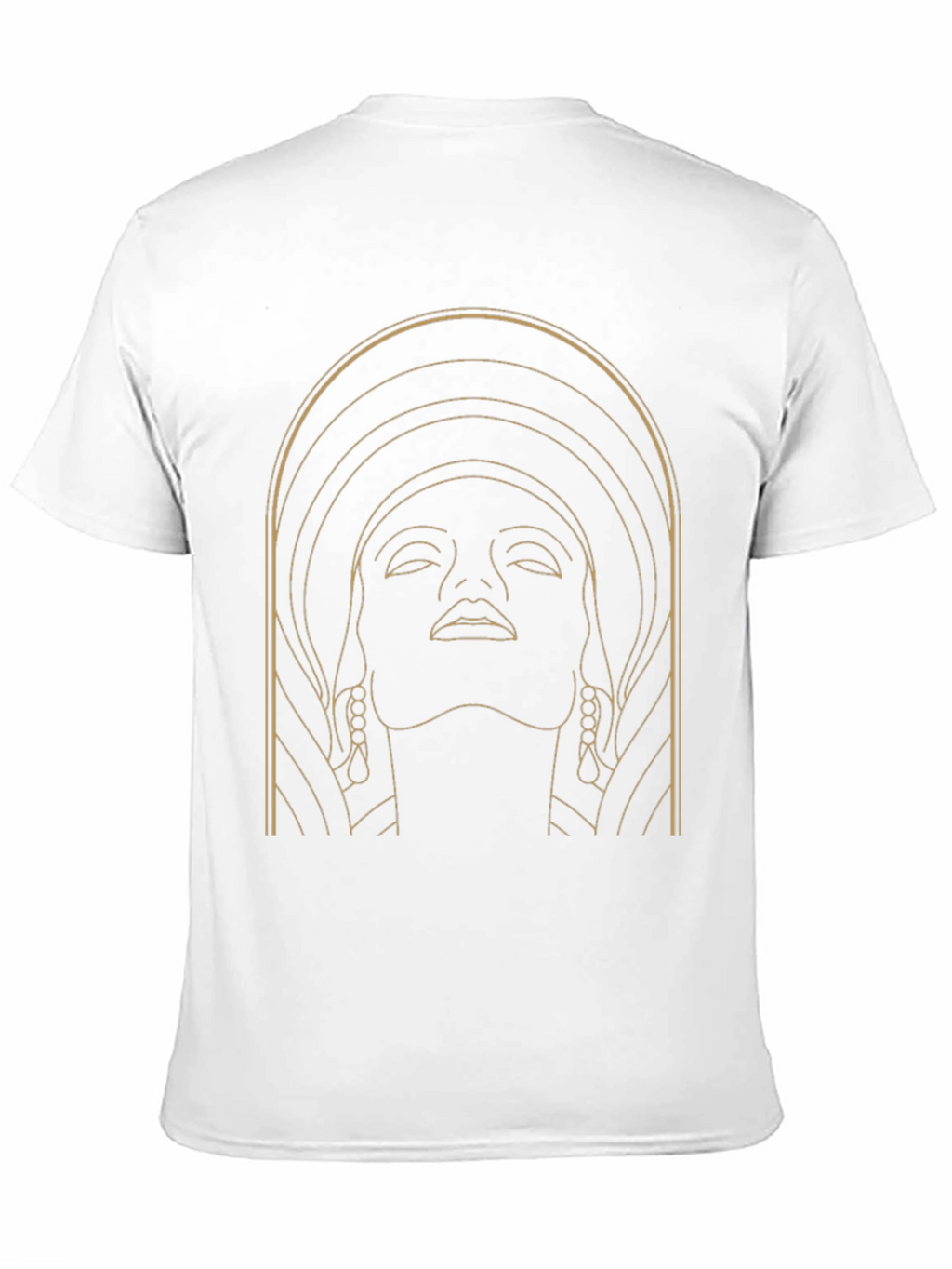 Art Deco Woman Graphic Black T-Shirt