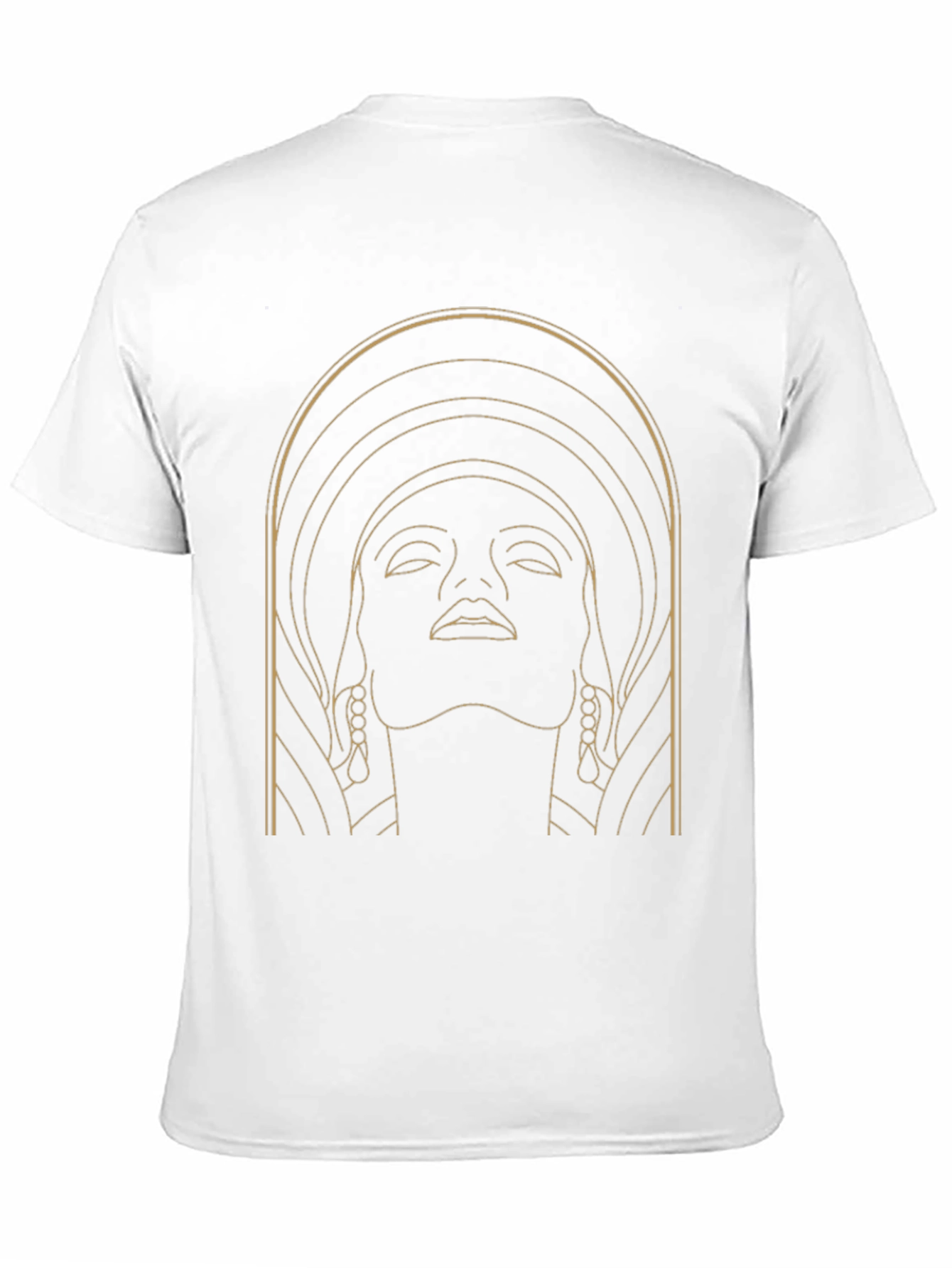 Art Deco Woman Graphic Black T-Shirt