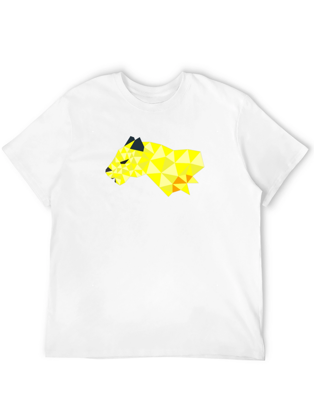 Geometric Panda Graphic Tee - Modern Black T-Shirt