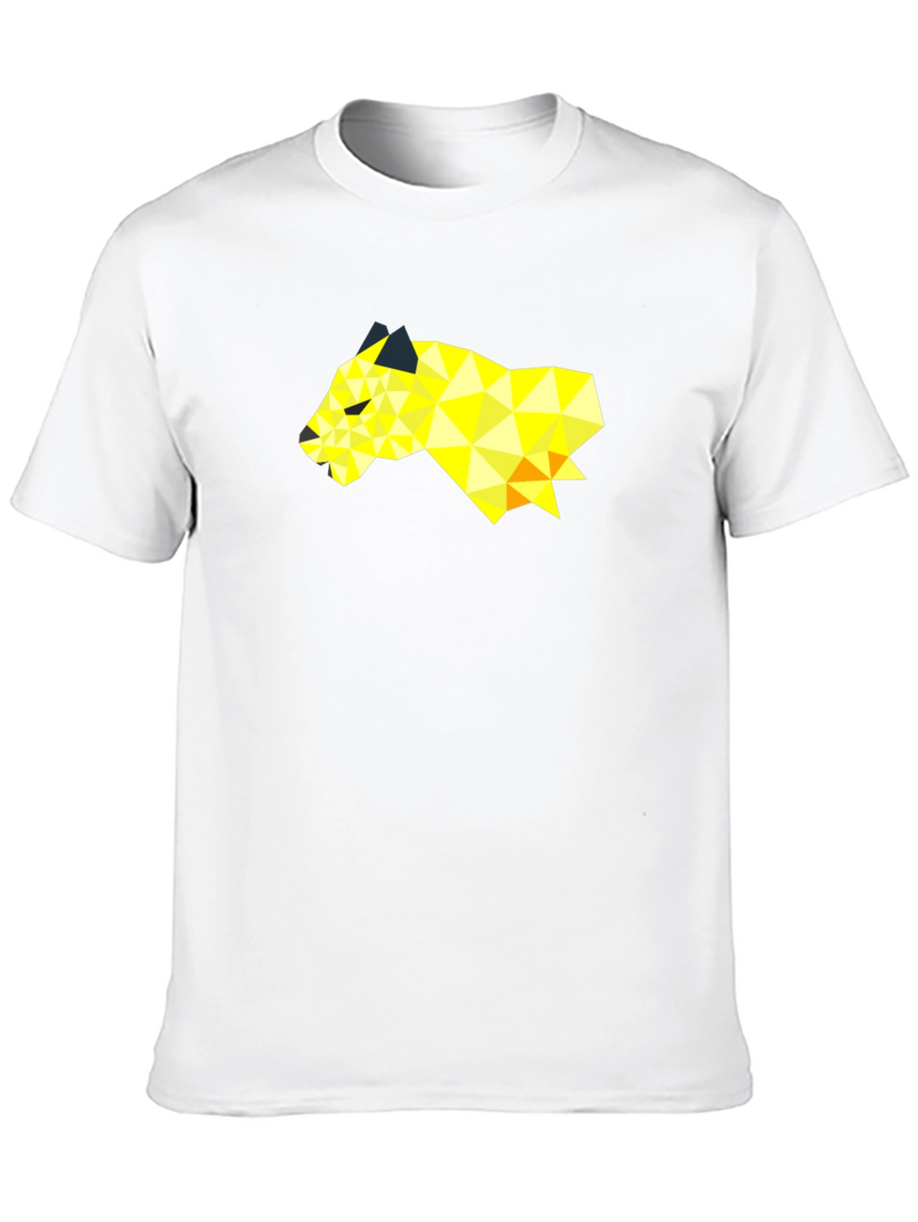 Geometric Panda Graphic Tee - Modern Black T-Shirt