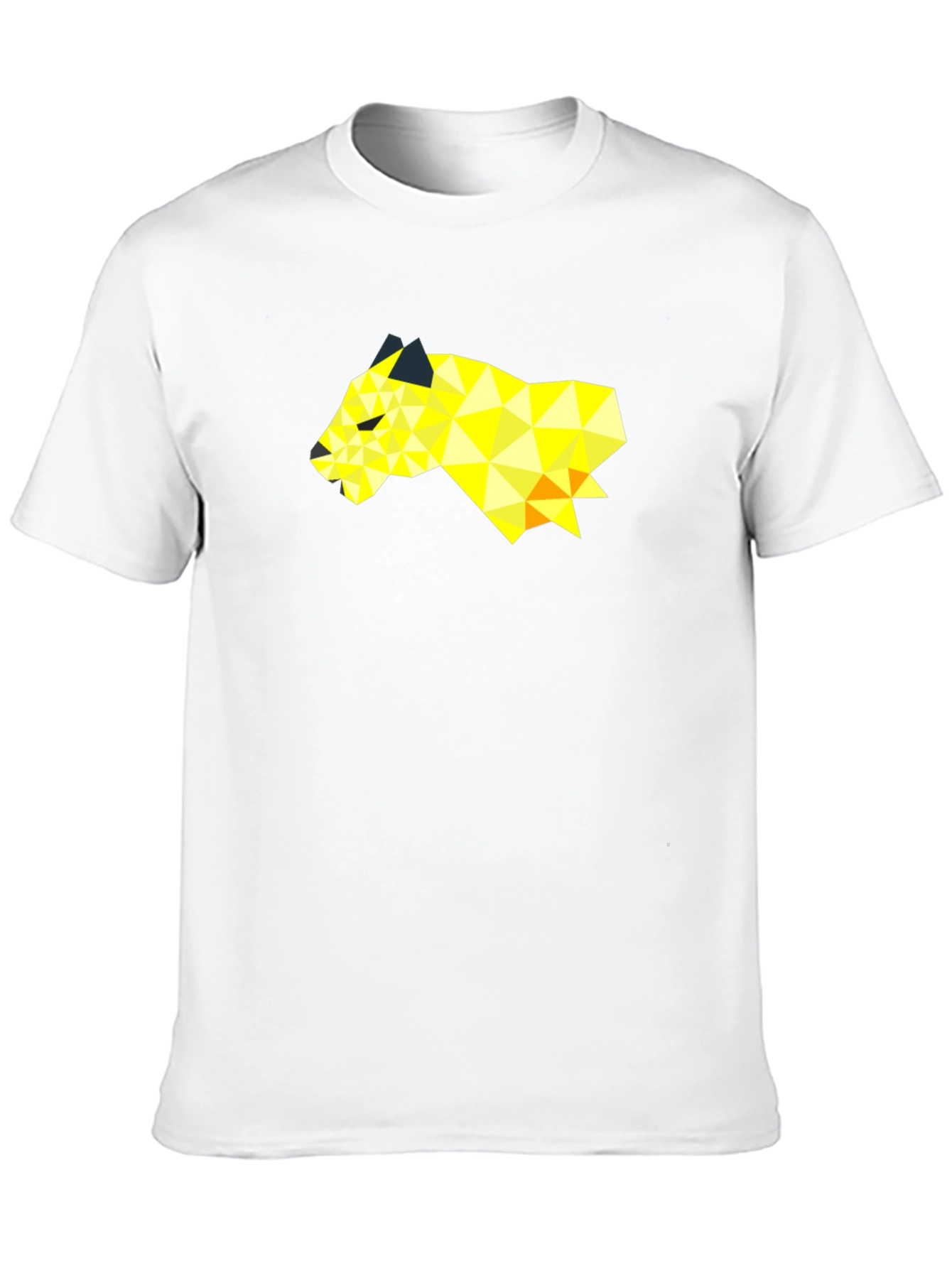 Geometric Panda Graphic Tee - Modern Black T-Shirt