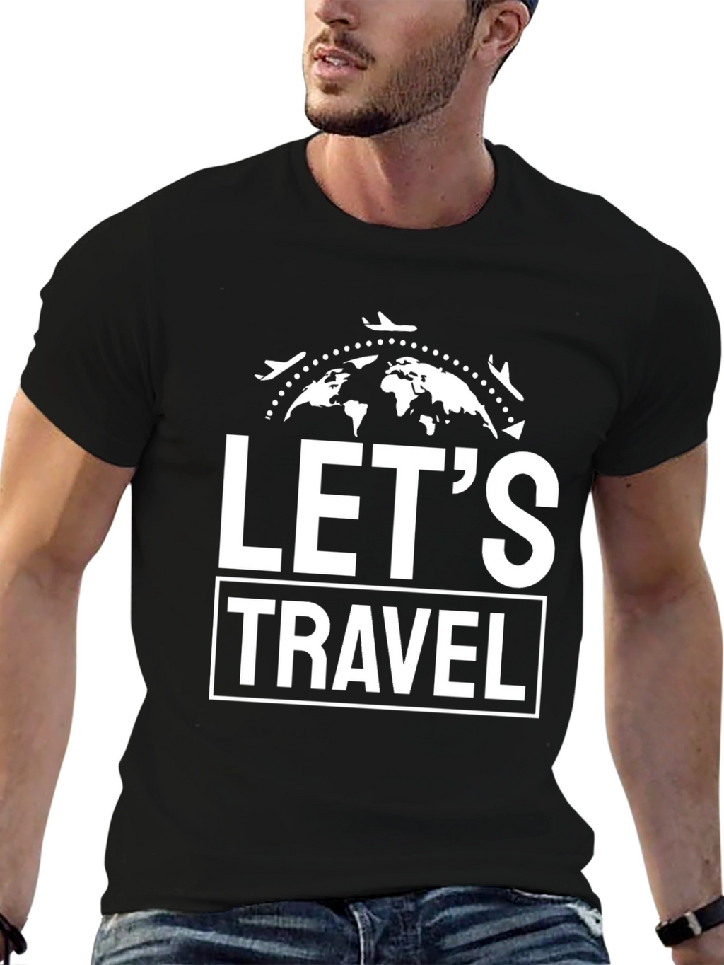 Lets Travel Graphic T-Shirt