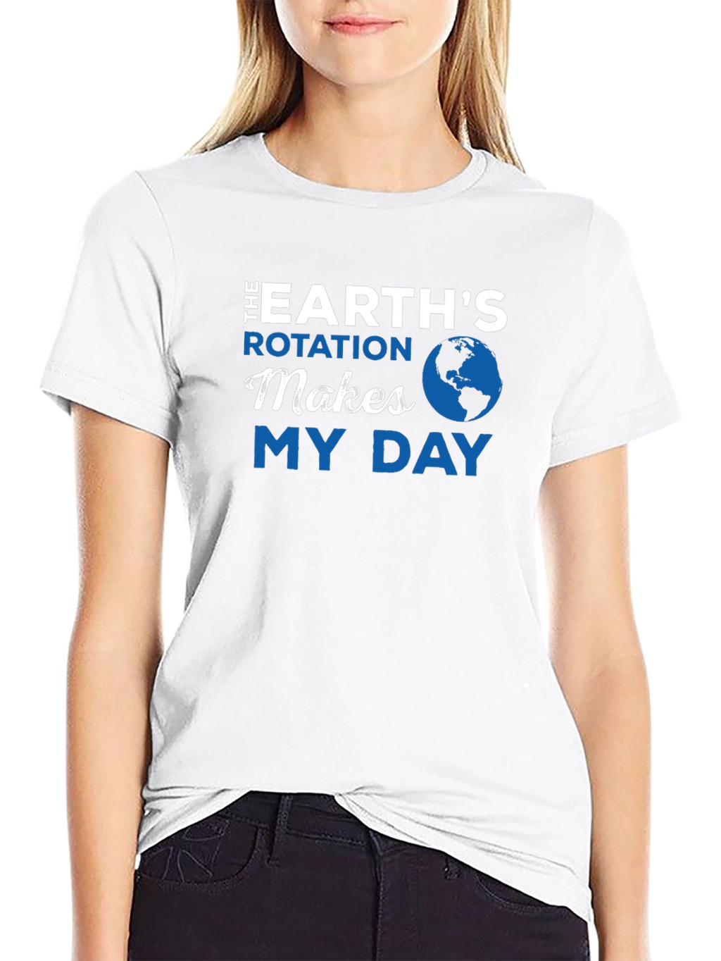 Earths Rotation Graphic T-Shirt - Science Humor Tee