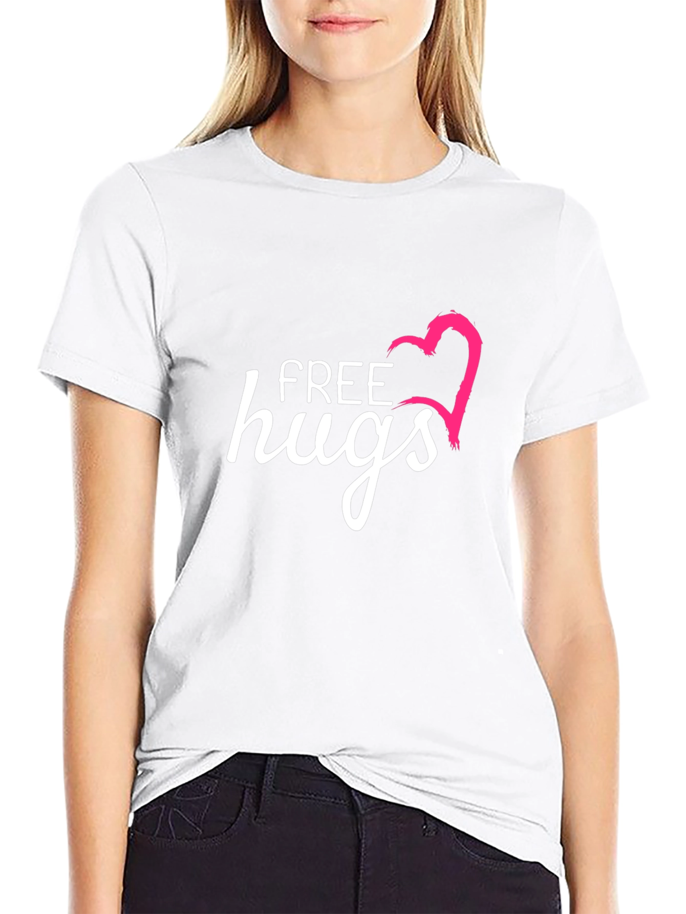 Free Hugs Graphic T-Shirt - Casual & Comfy