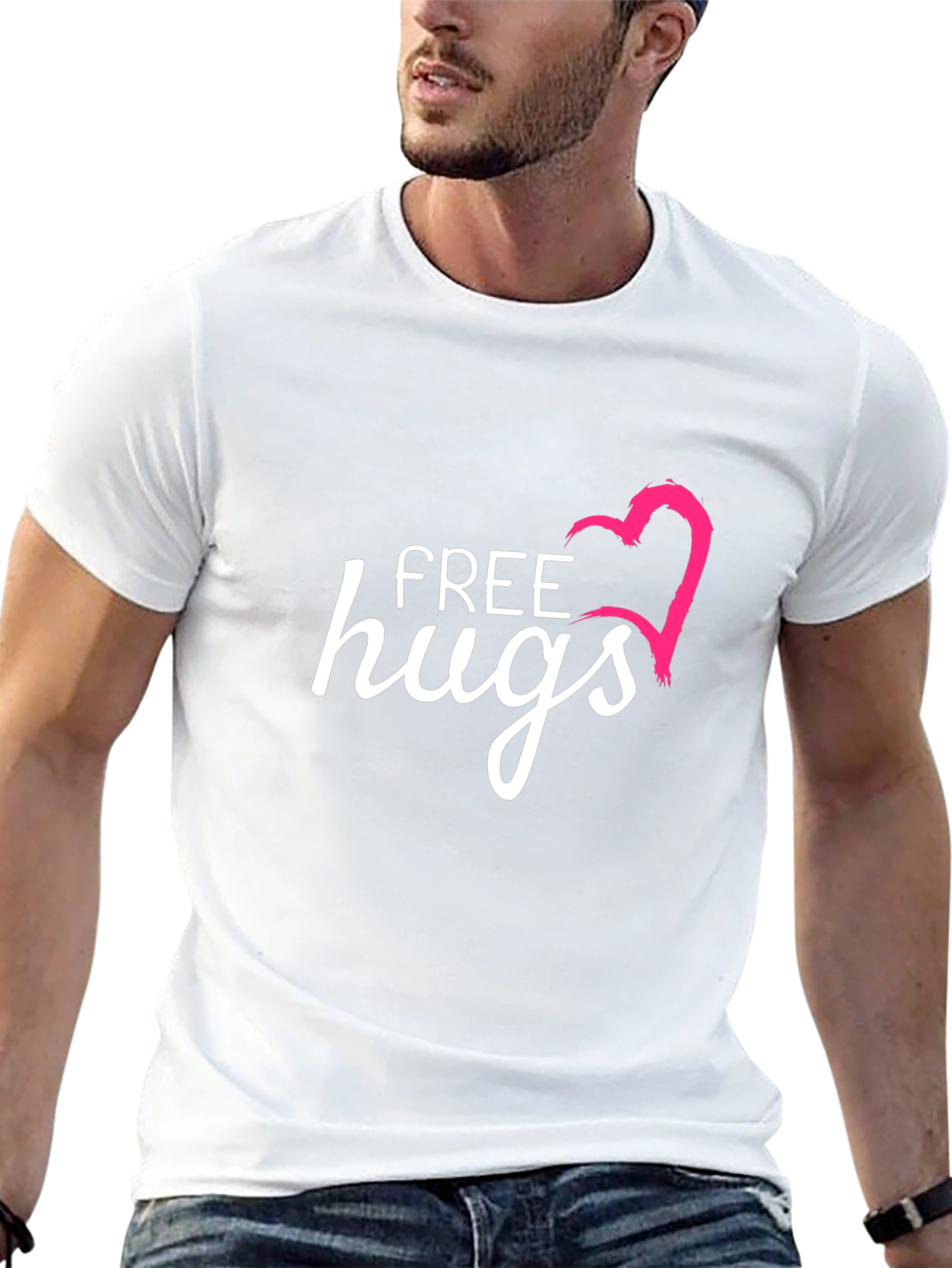 Free Hugs Graphic T-Shirt - Casual & Comfy