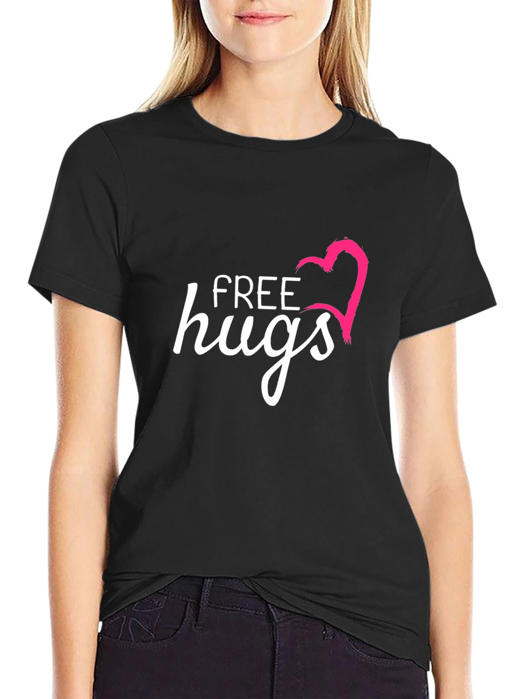 Free Hugs Graphic T-Shirt - Casual & Comfy