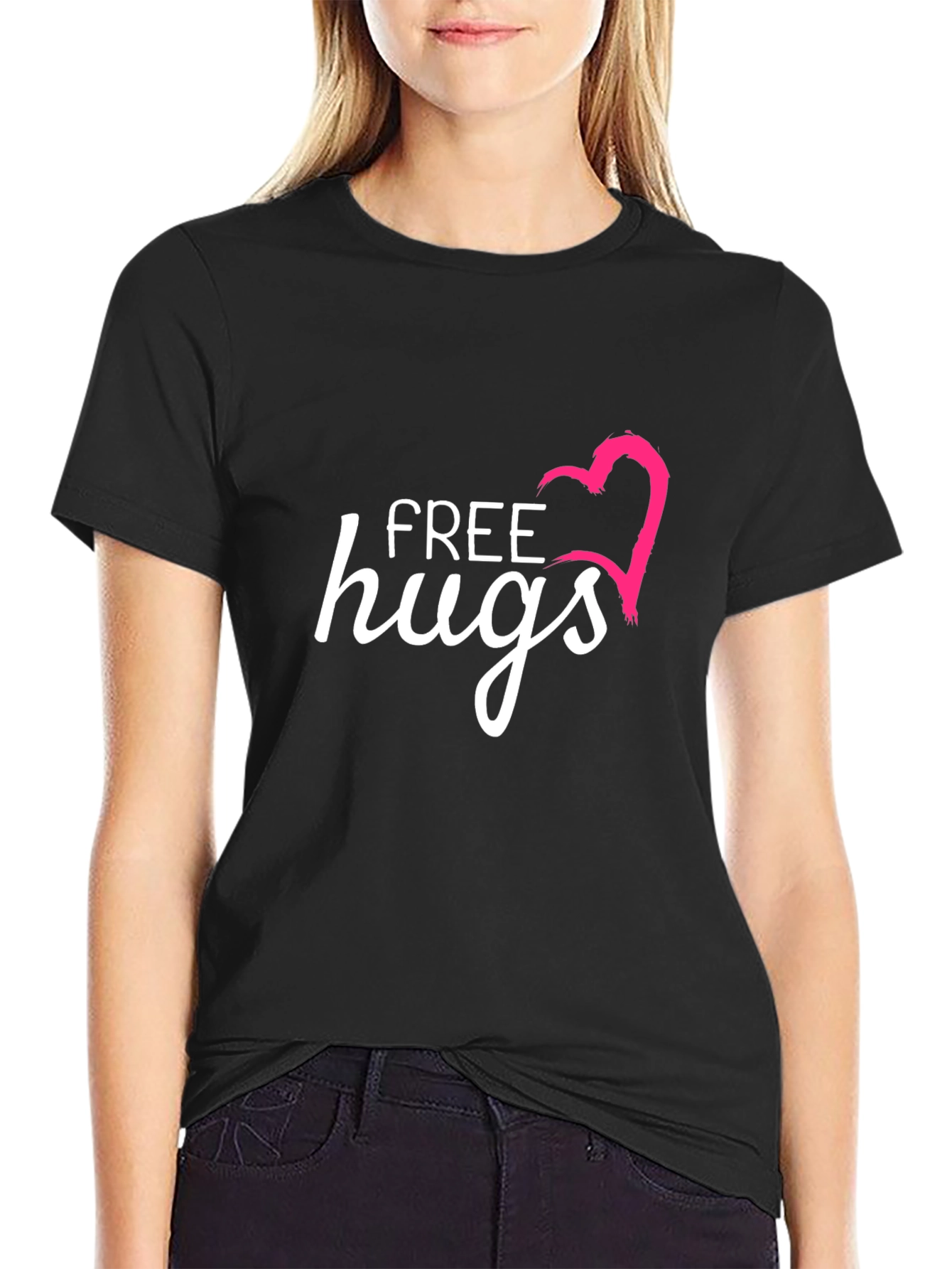 Free Hugs Graphic T-Shirt - Casual & Comfy