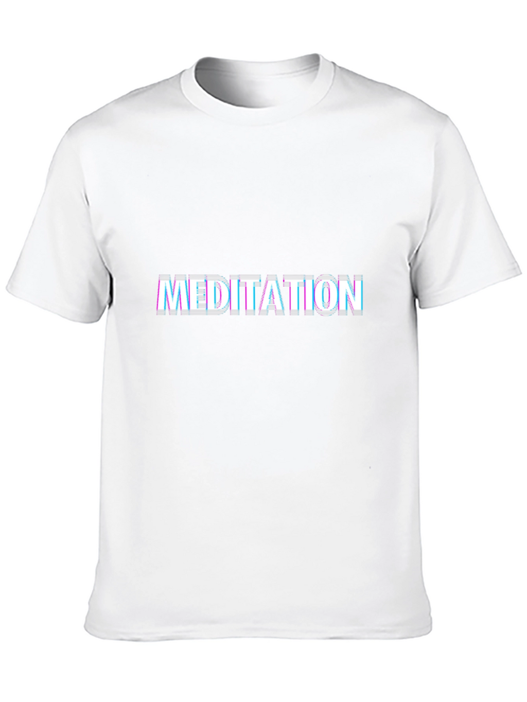 Meditation Glitch T-Shirt - Trendy Graphic Tee