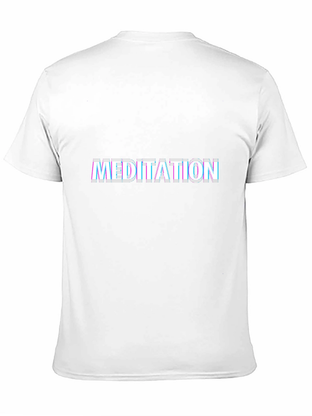 Meditation Glitch T-Shirt - Trendy Graphic Tee