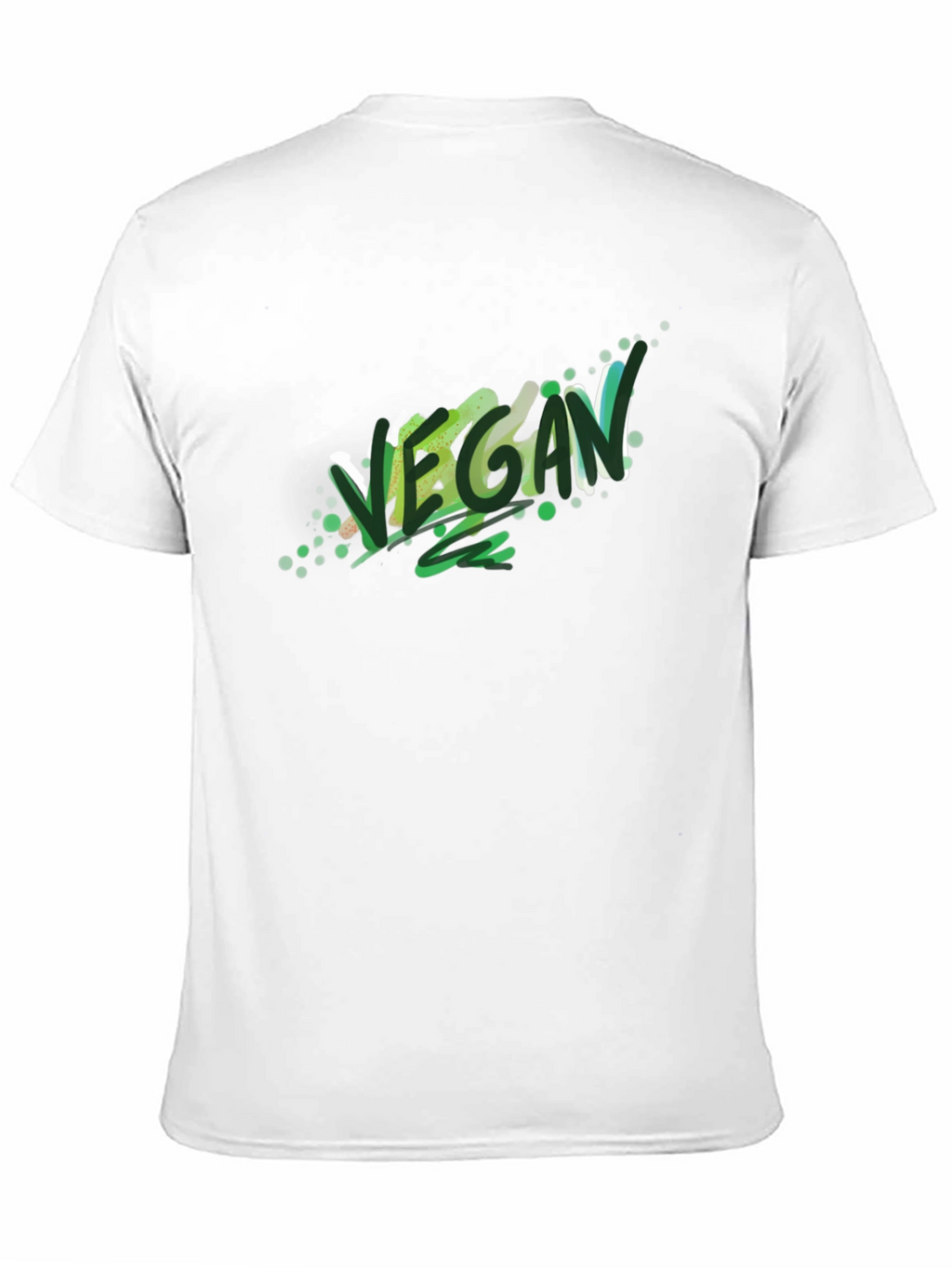 Vegan Graphic Tee - Stylish Black T-Shirt