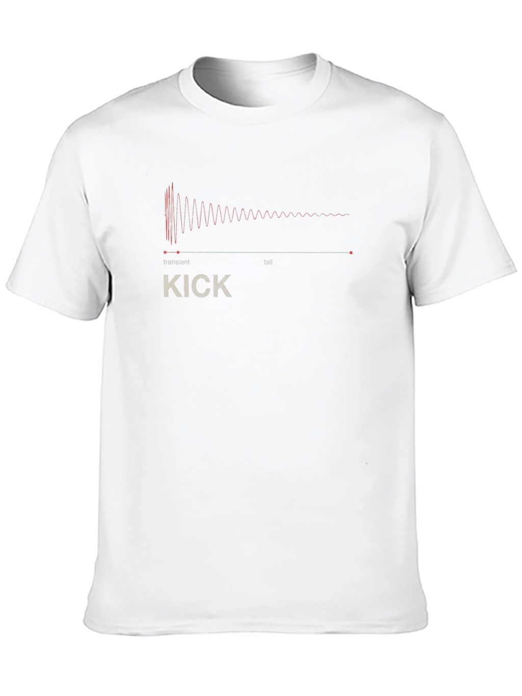 Kick Drum Waveform Graphic Tee - Black