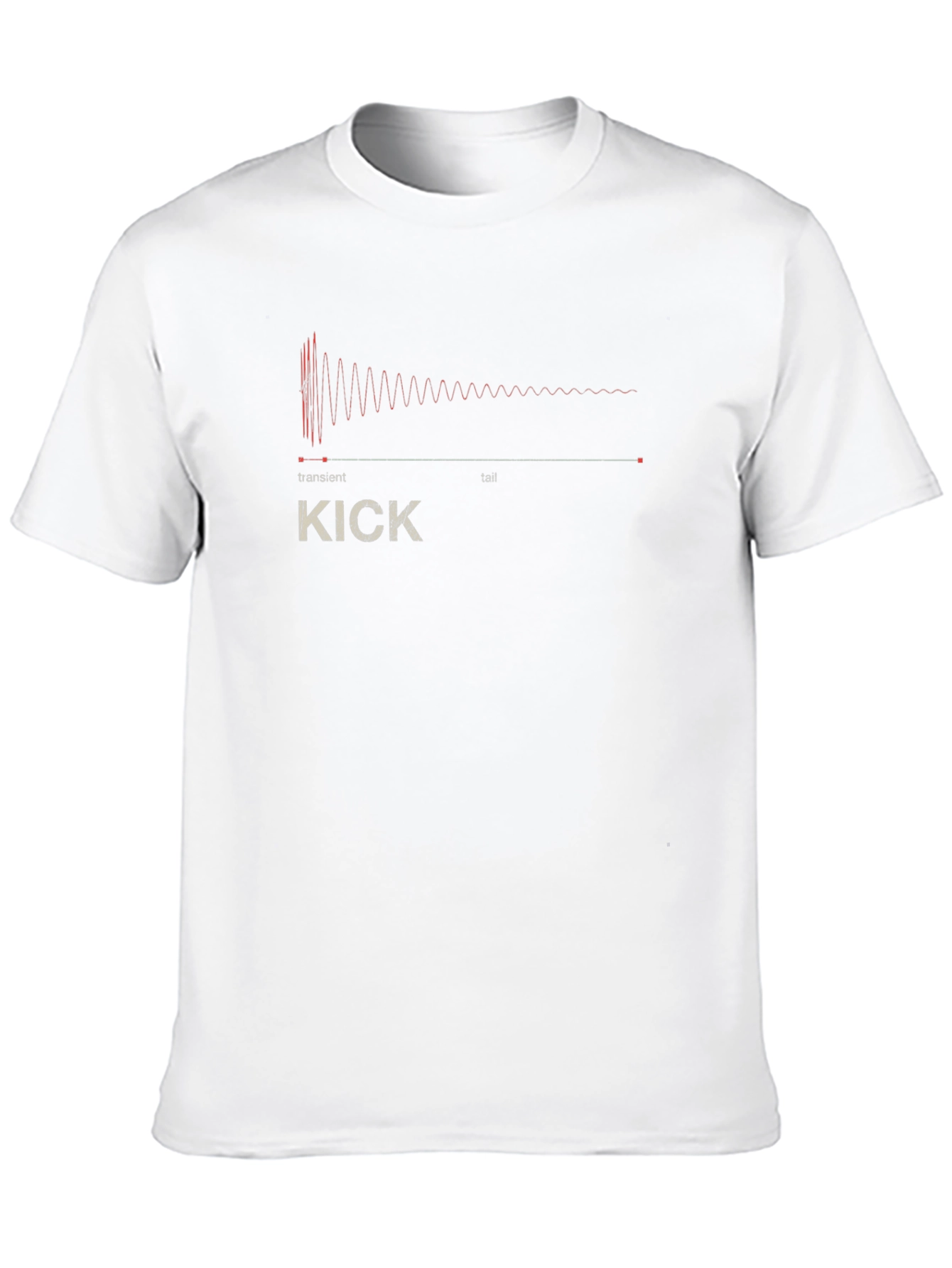 Kick Drum Waveform Graphic Tee - Black