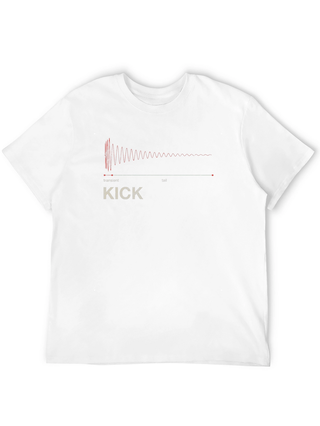 Kick Drum Waveform Graphic Tee - Black