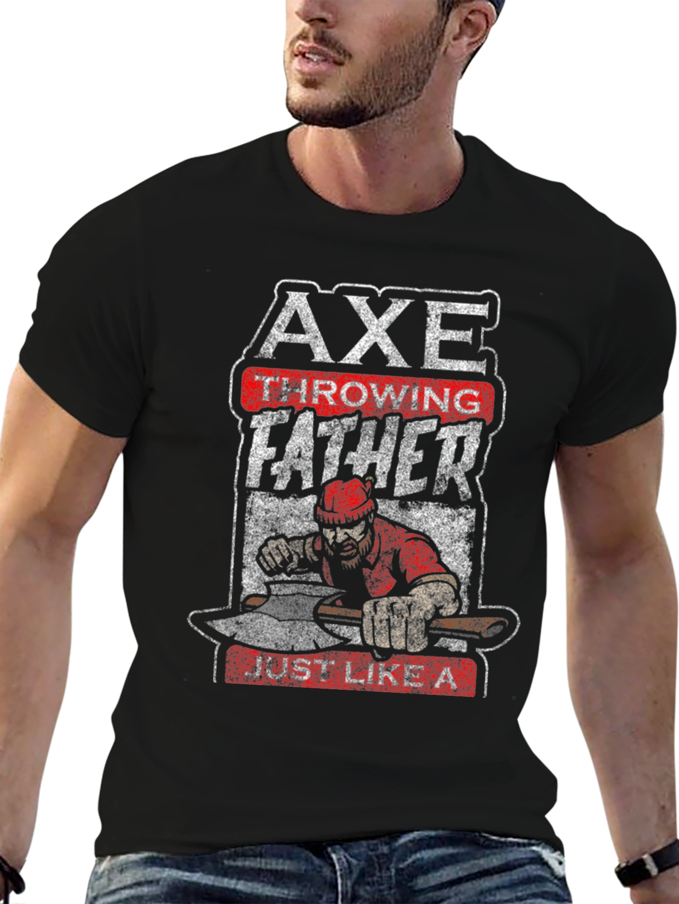 Axe Throwing Father T-Shirt