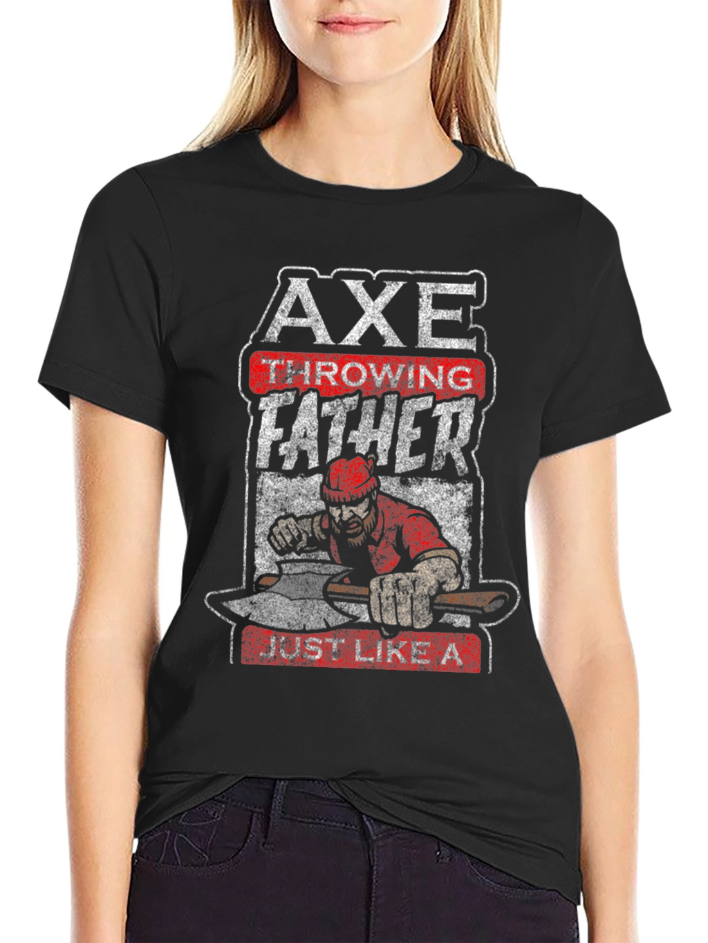 Axe Throwing Father T-Shirt